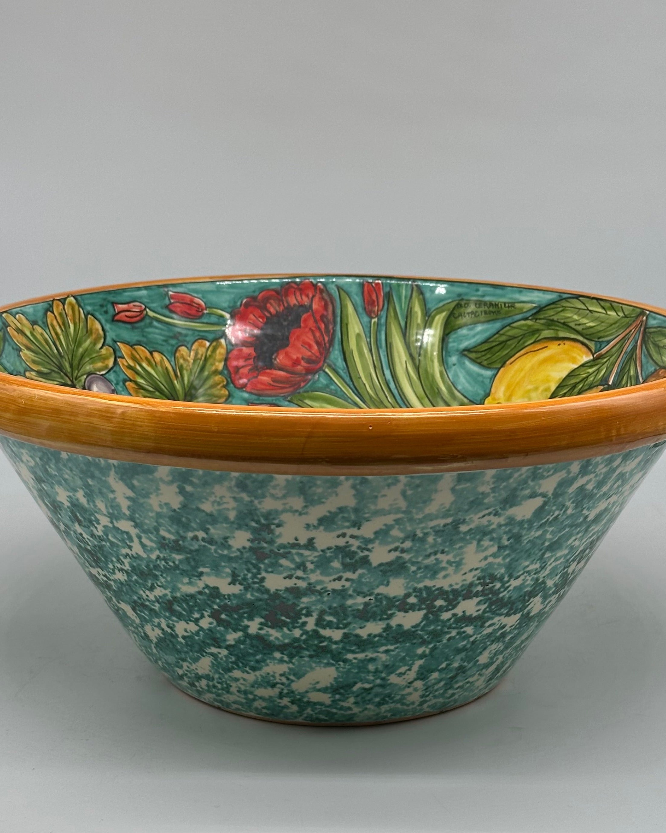 Lavello Ceramica Caltagirone Diametro cm 37 per interno/esterno V.5 - LAVELLI