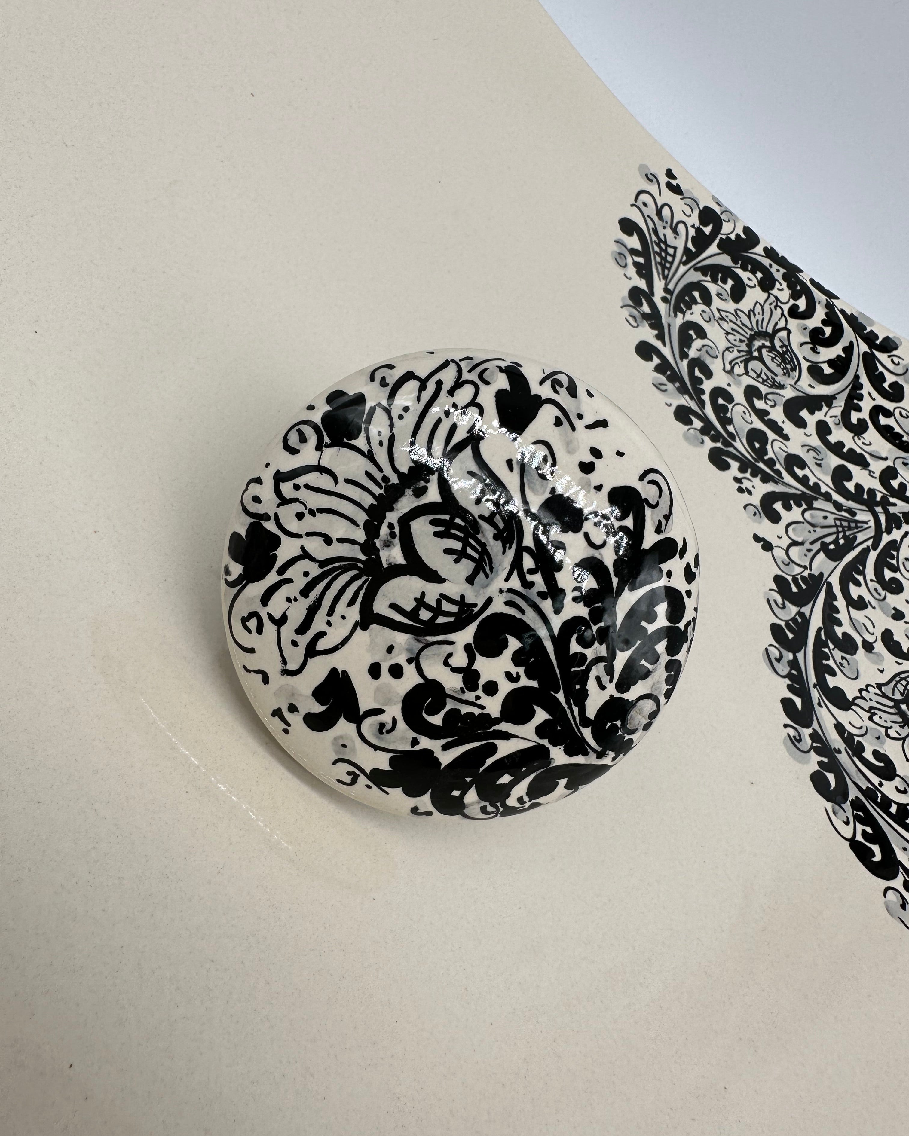 Lavabo da Appoggio Ceramica Caltagirone cm 40x40x10 Moderno Artigianale V.1