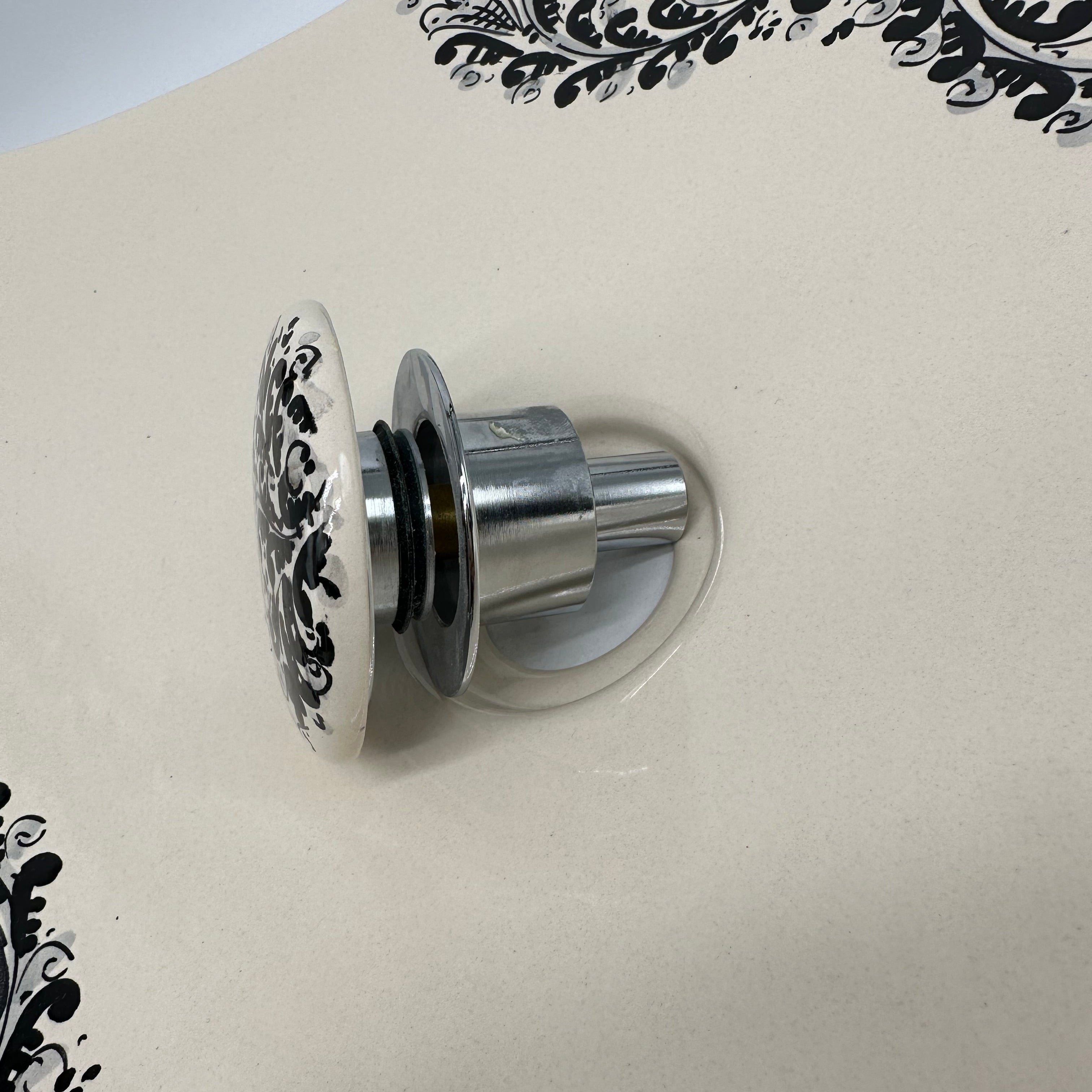 Lavabo da Appoggio Ceramica Caltagirone cm 40x40x10 Moderno Artigianale V.1
