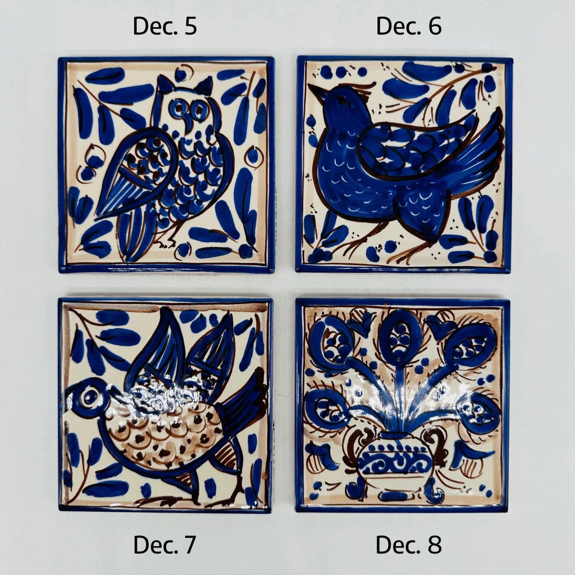 Maioliche Ceramica Caltagirone cm 10x10 Piastrelle Mattonelle decorate a mano - PIASTRELLE