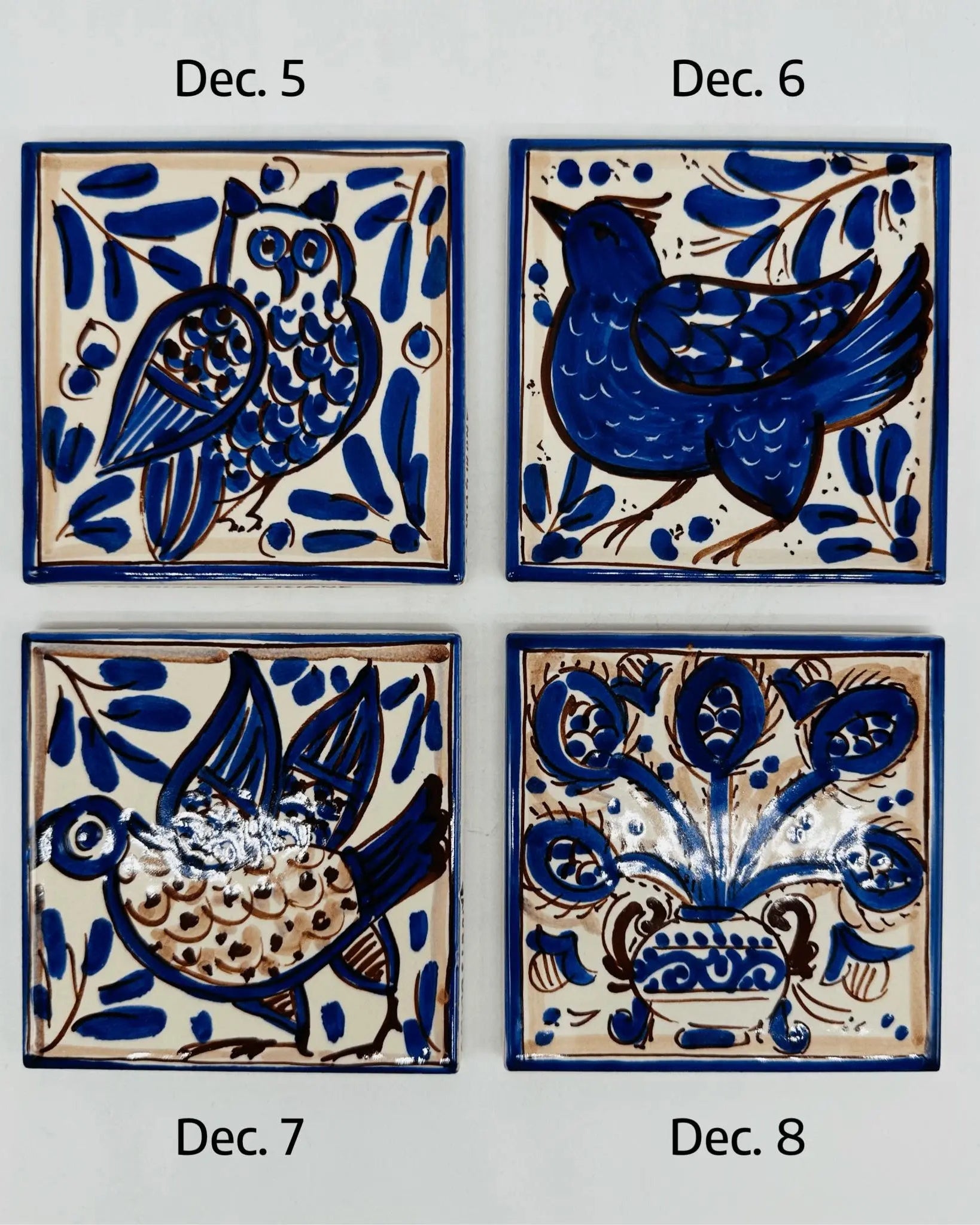 Maioliche Ceramica Caltagirone cm 10x10 Piastrelle Mattonelle decorate a mano - PIASTRELLE