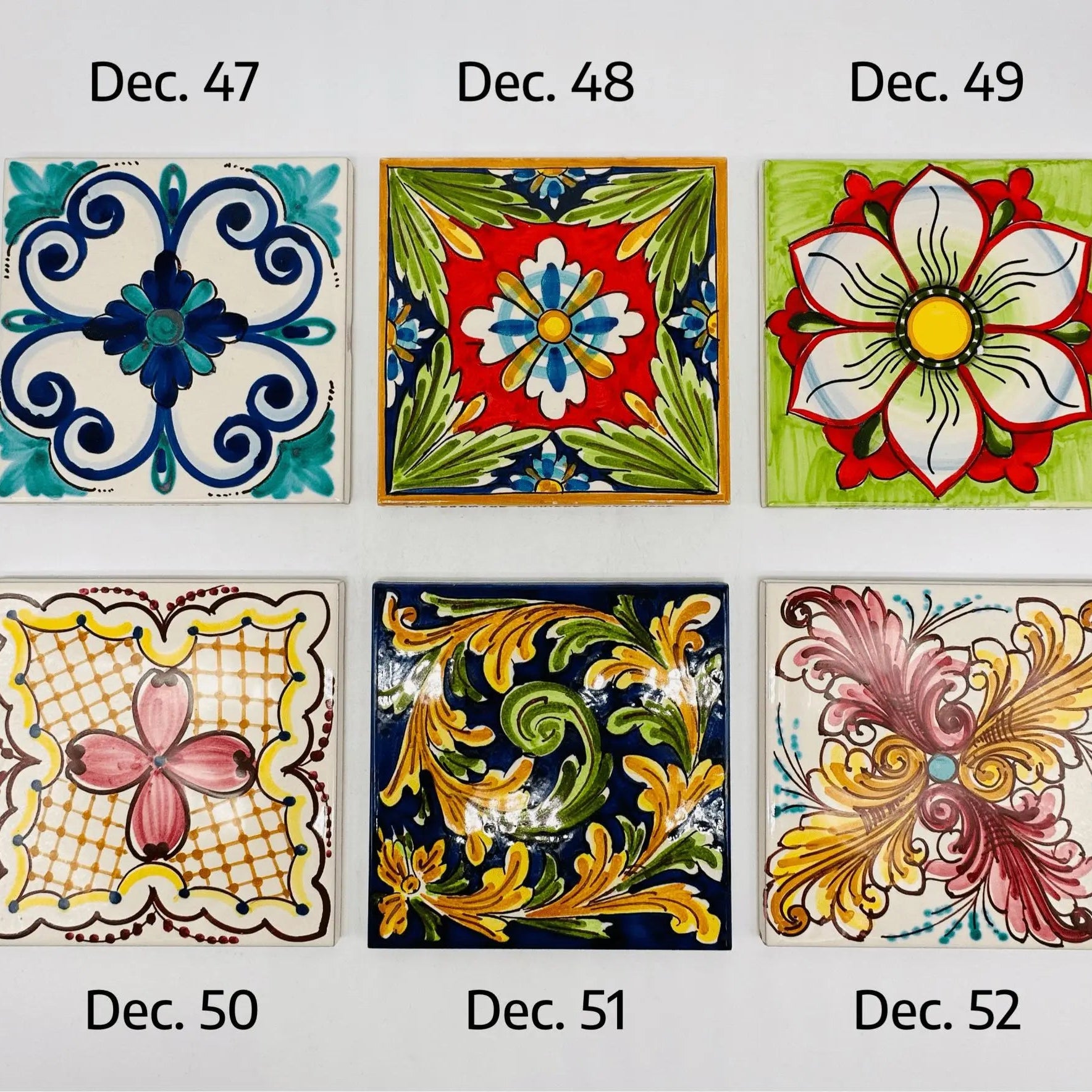 Maioliche Ceramica Caltagirone cm 15x15 Piastrelle Mattonelle decorate a mano - PIASTRELLE