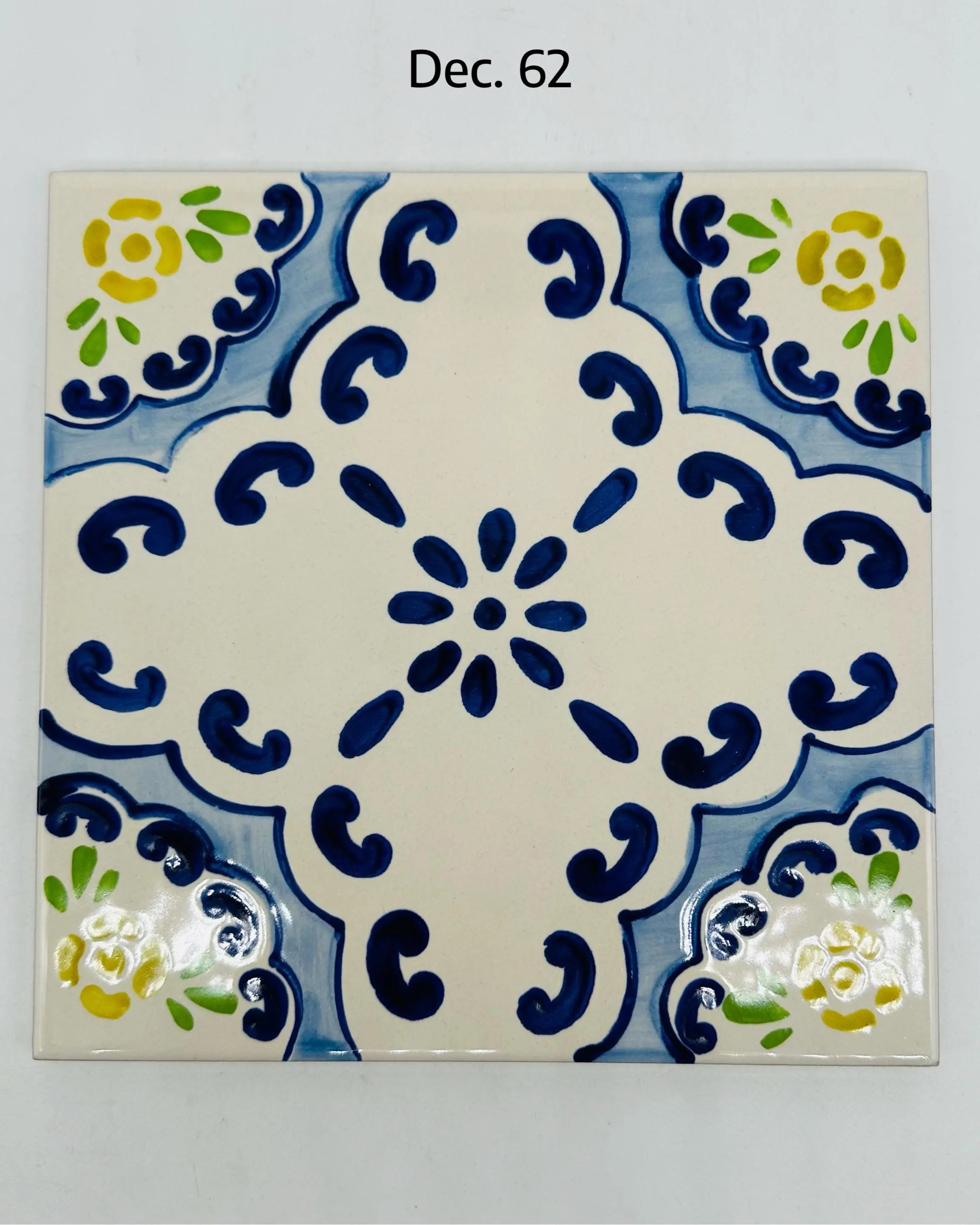 Maioliche Ceramica Caltagirone cm 20x20 Piastrelle Mattonelle decorate a mano DD CERAMICHE SICILIANE