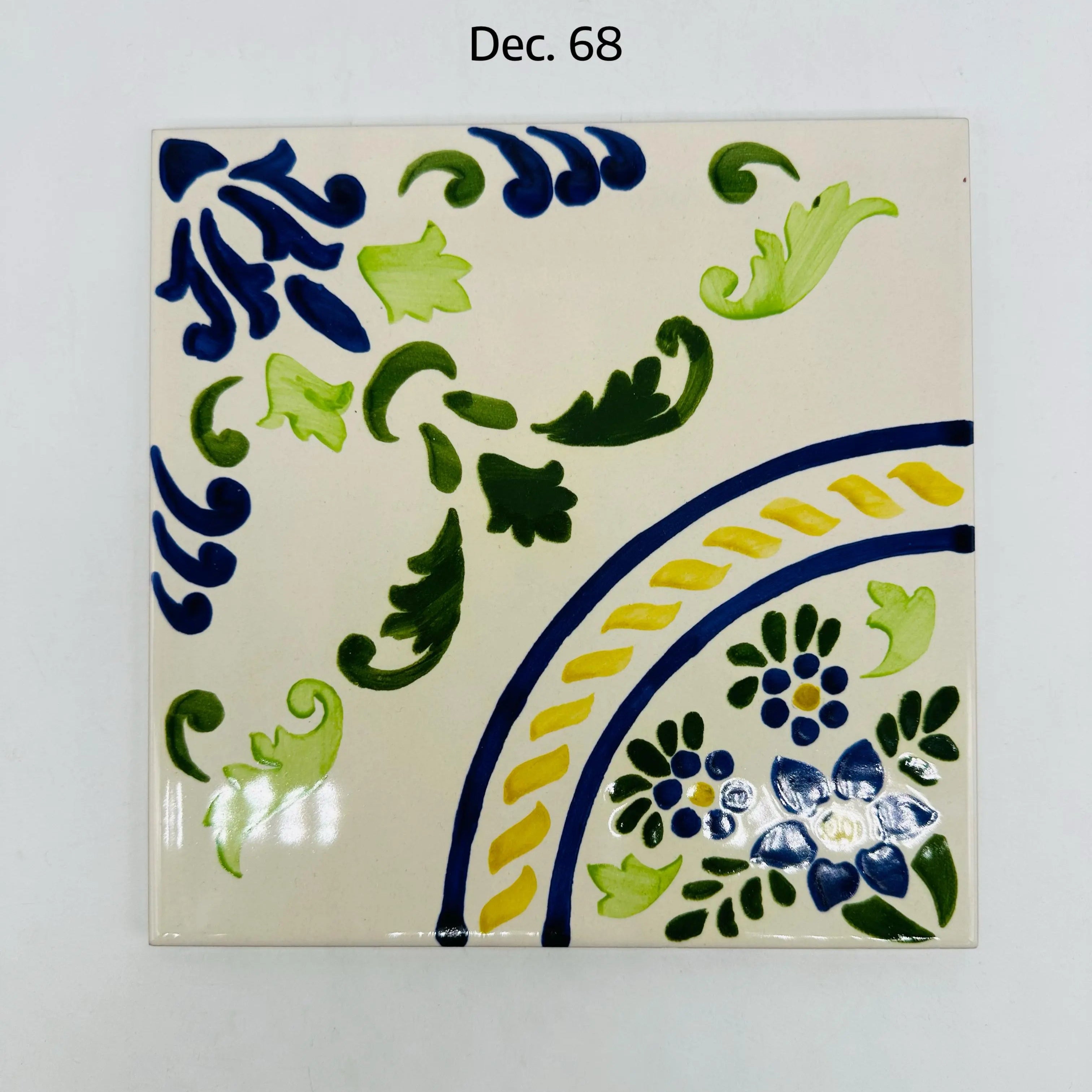 Maioliche Ceramica Caltagirone cm 20x20 Piastrelle Mattonelle decorate a mano DD CERAMICHE SICILIANE