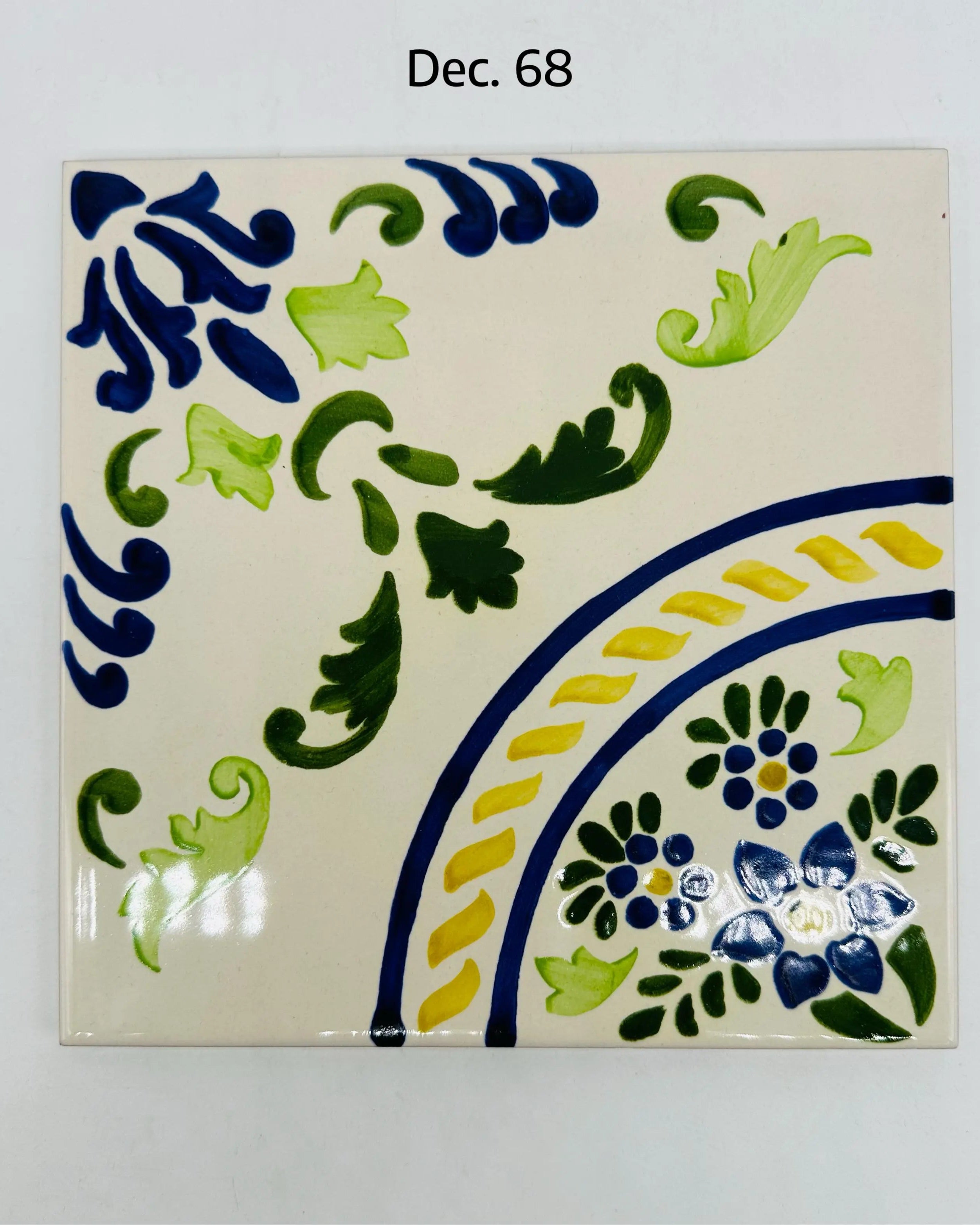 Maioliche Ceramica Caltagirone cm 20x20 Piastrelle Mattonelle decorate a mano DD CERAMICHE SICILIANE