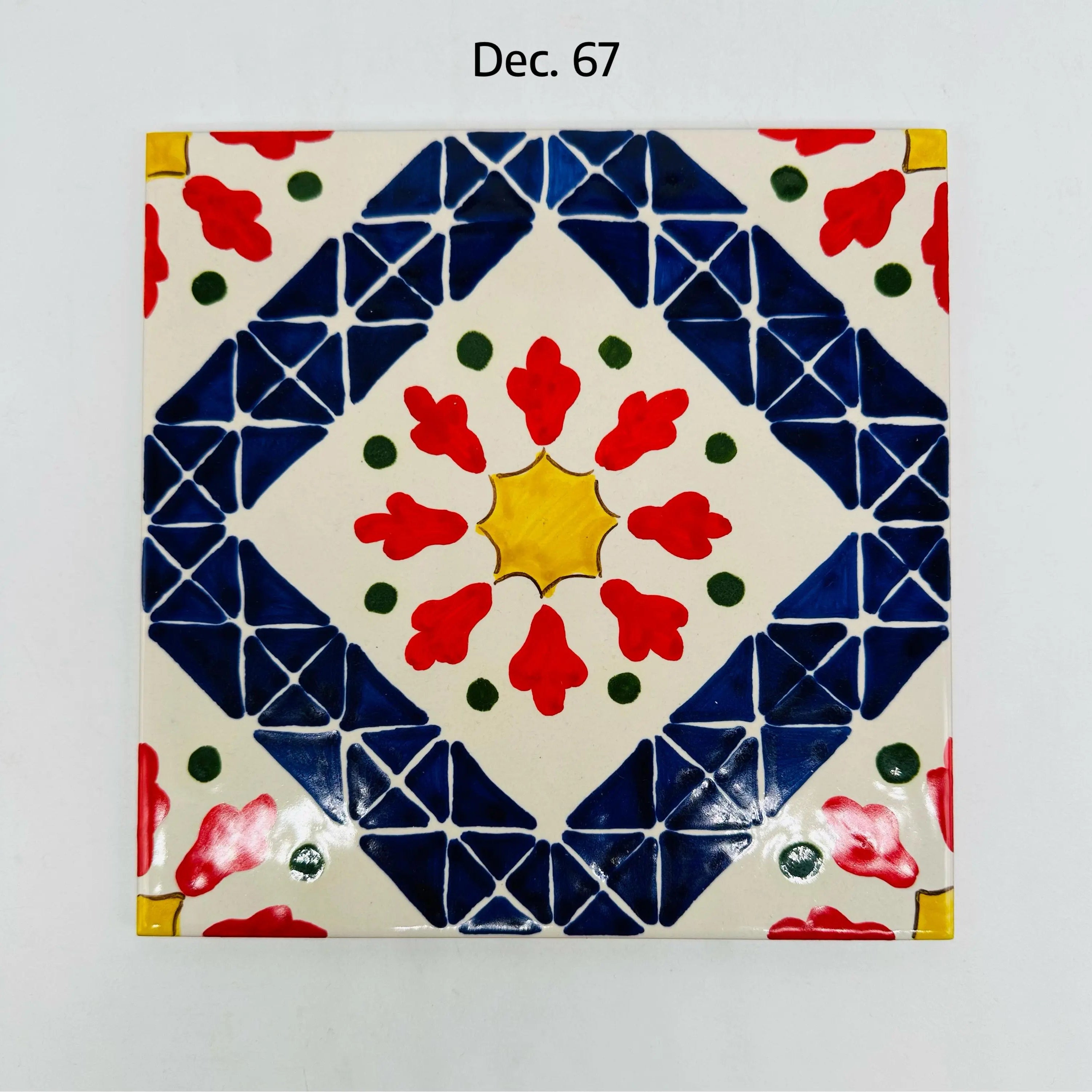 Maioliche Ceramica Caltagirone cm 20x20 Piastrelle Mattonelle decorate a mano DD CERAMICHE SICILIANE