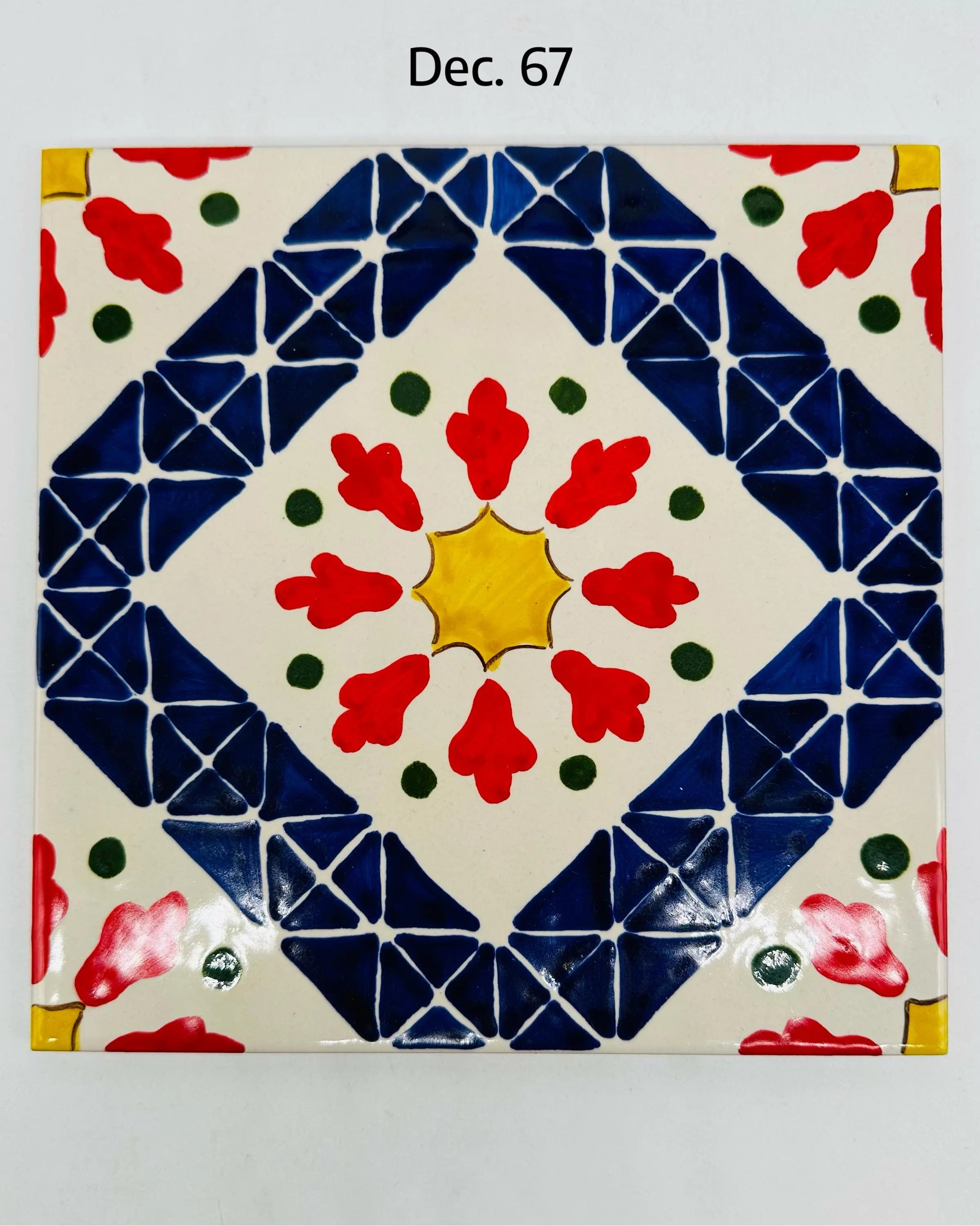 Maioliche Ceramica Caltagirone cm 20x20 Piastrelle Mattonelle decorate a mano DD CERAMICHE SICILIANE