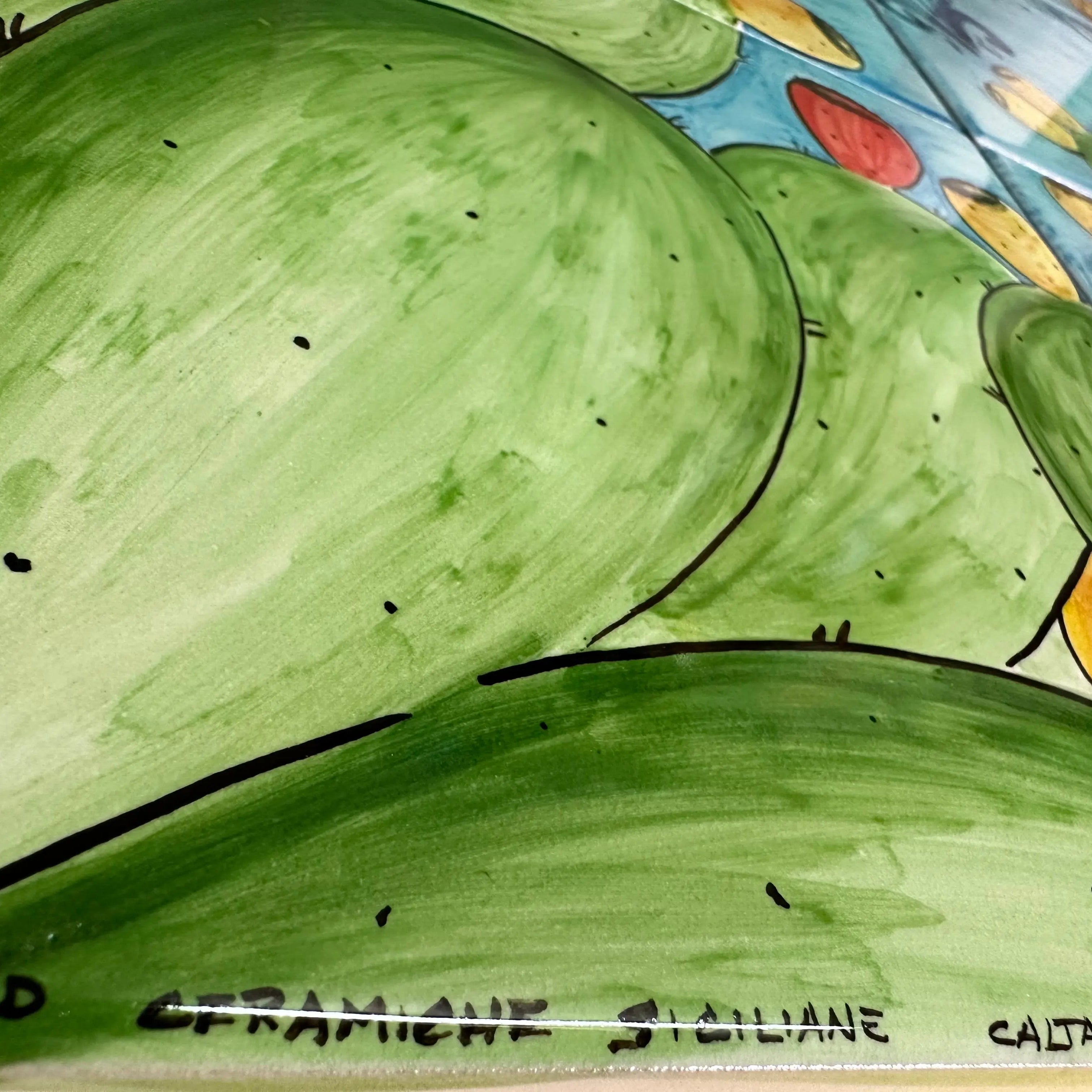 Mosaico Pannello Paladino Ceramica Caltagirone cm 60x60 Mattonelle decorate a mano DD CERAMICHE SICILIANE