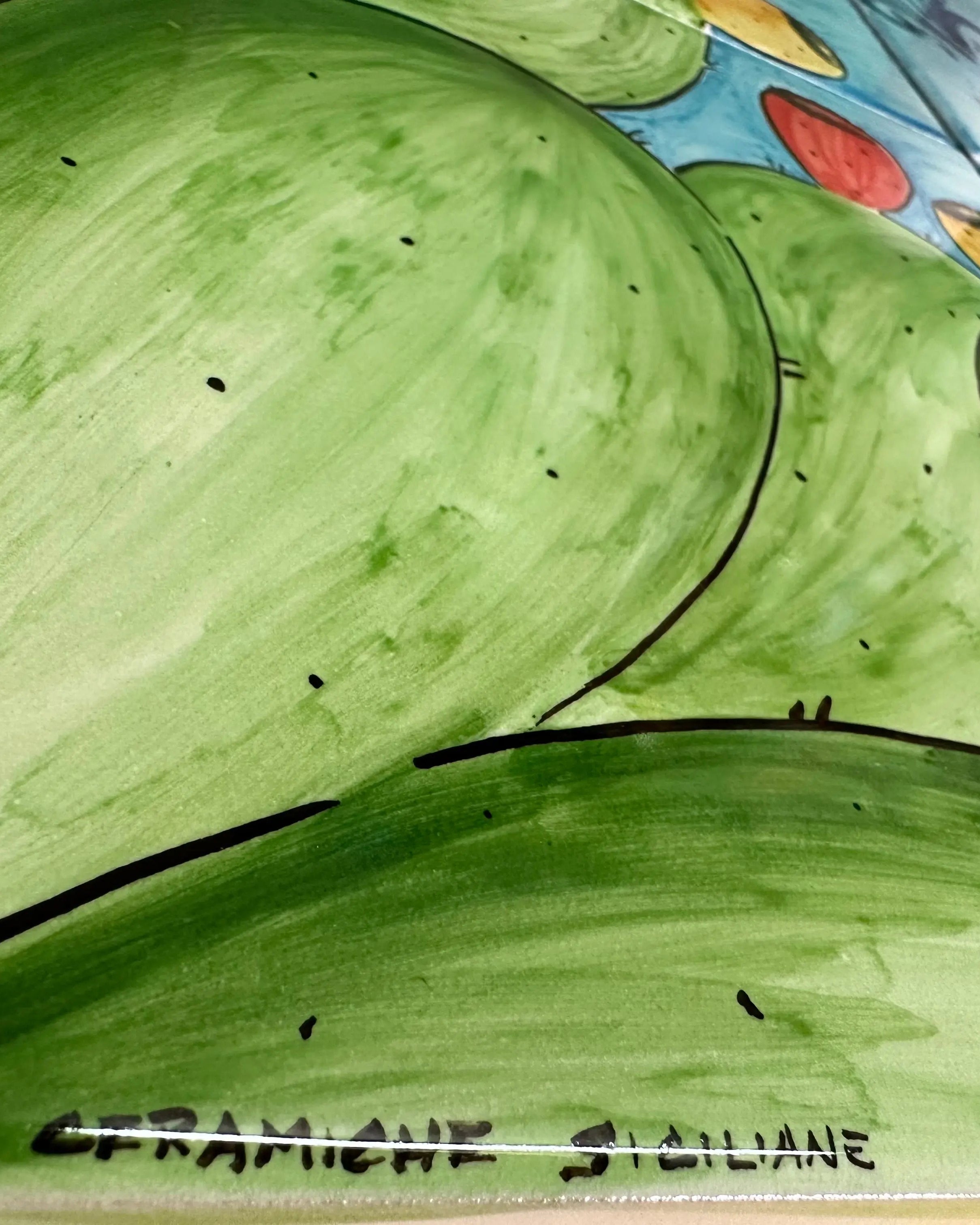 Mosaico Pannello Paladino Ceramica Caltagirone cm 60x60 Mattonelle decorate a mano DD CERAMICHE SICILIANE