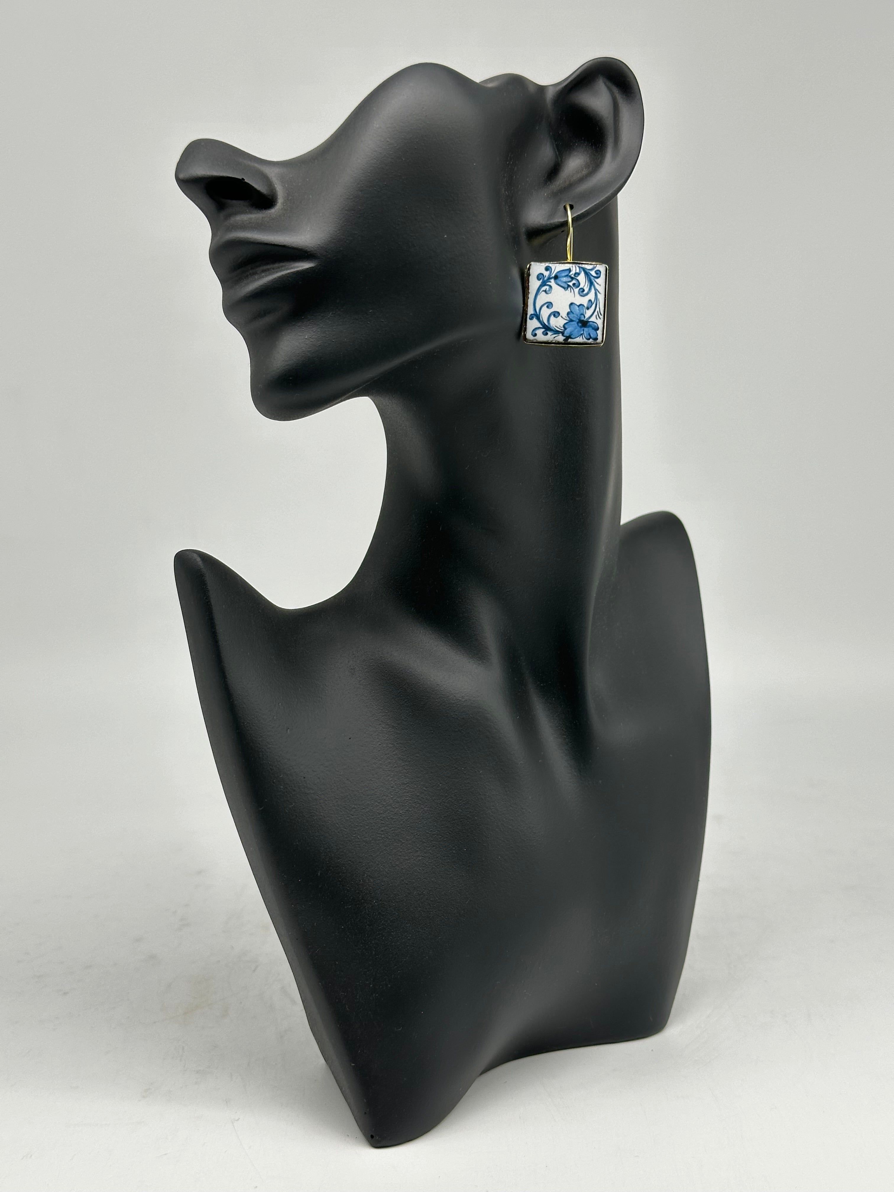 Orecchini Mattonella Maiolica Ceramica di Caltagirone V.18 - ORECCHINI