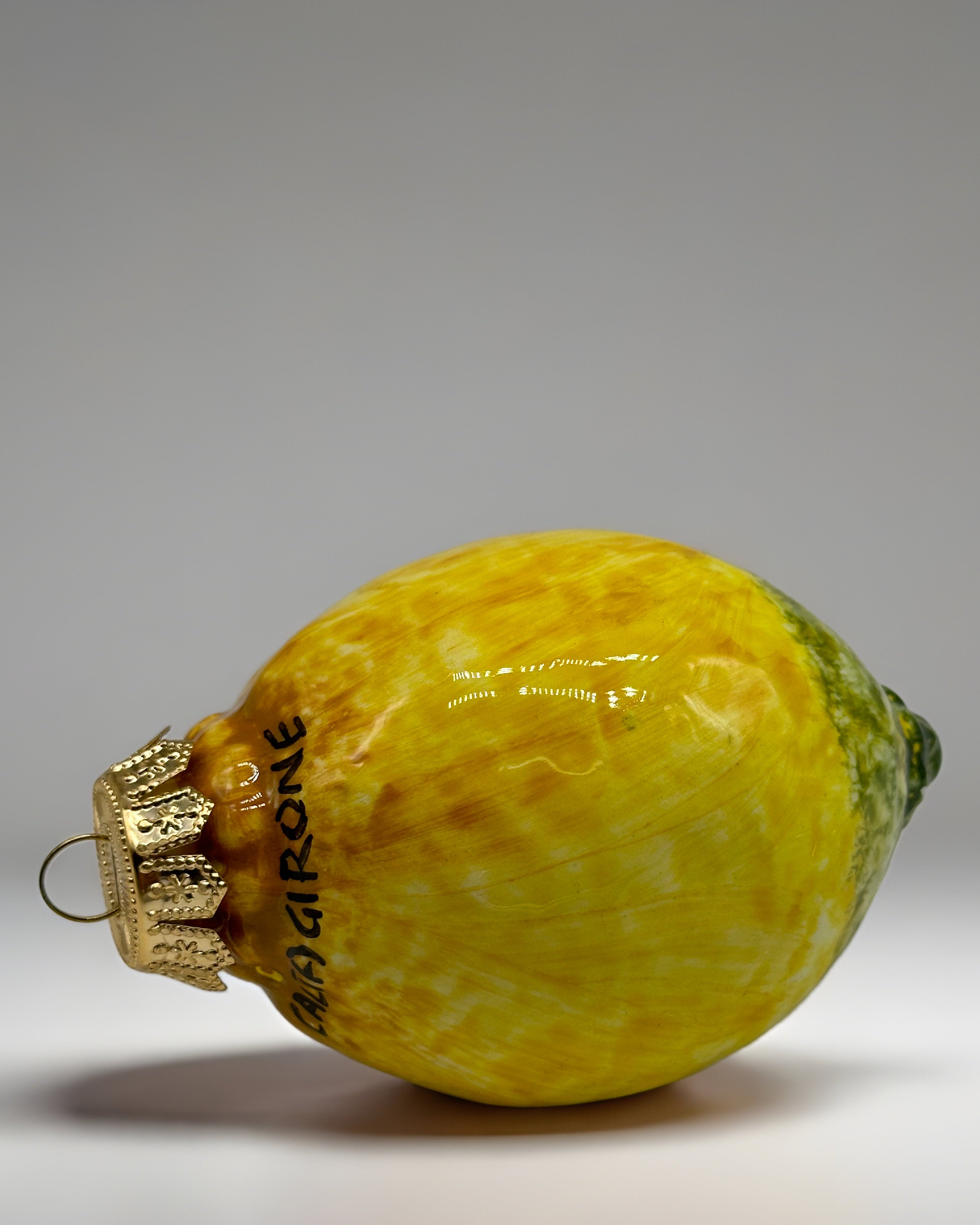 Addobbi Albero di Natale decorati a mano Ceramica di Caltagirone VARI FRUTTI - Limone - OGGETTISTICA