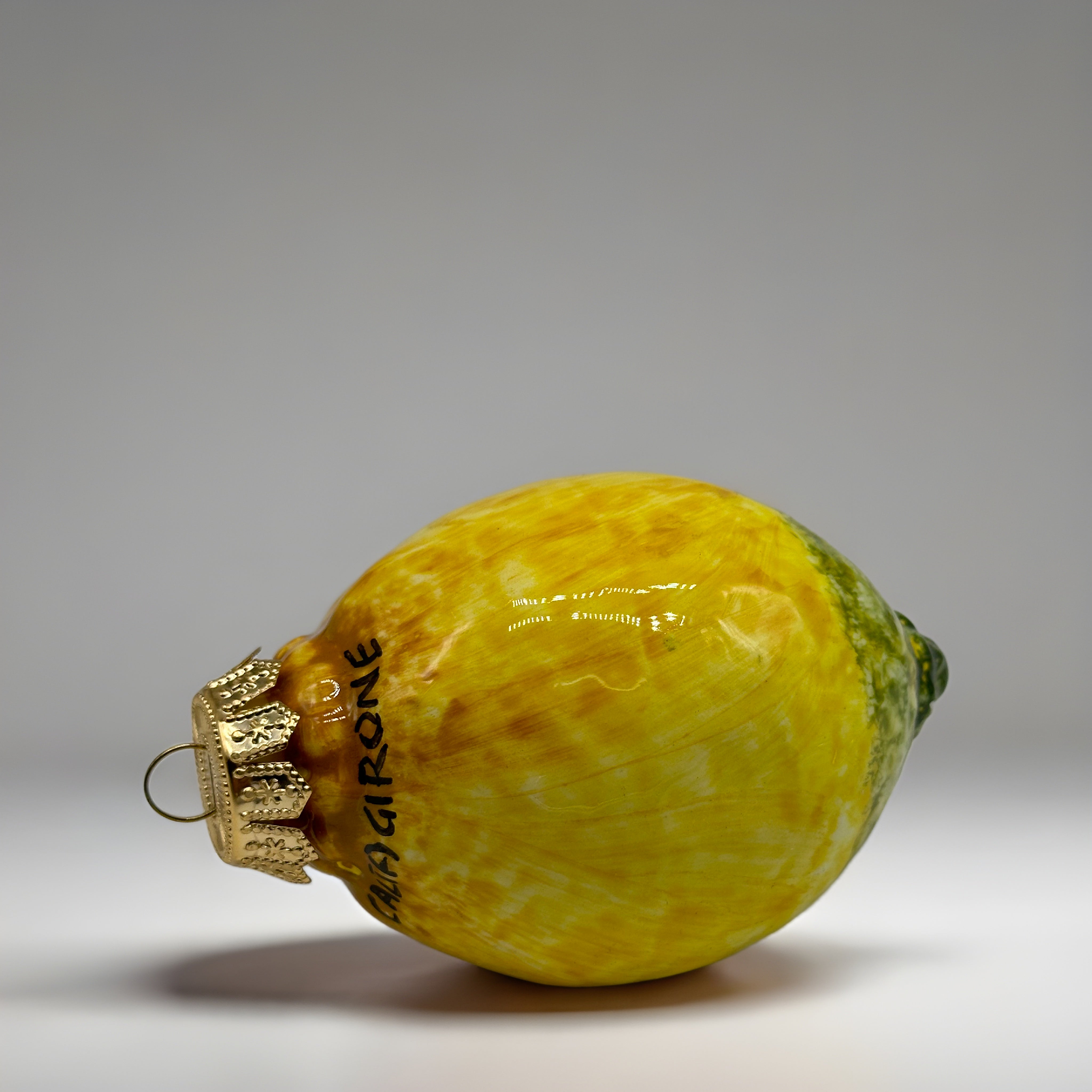 Addobbi Albero di Natale decorati a mano Ceramica di Caltagirone VARI FRUTTI - Limone - OGGETTISTICA