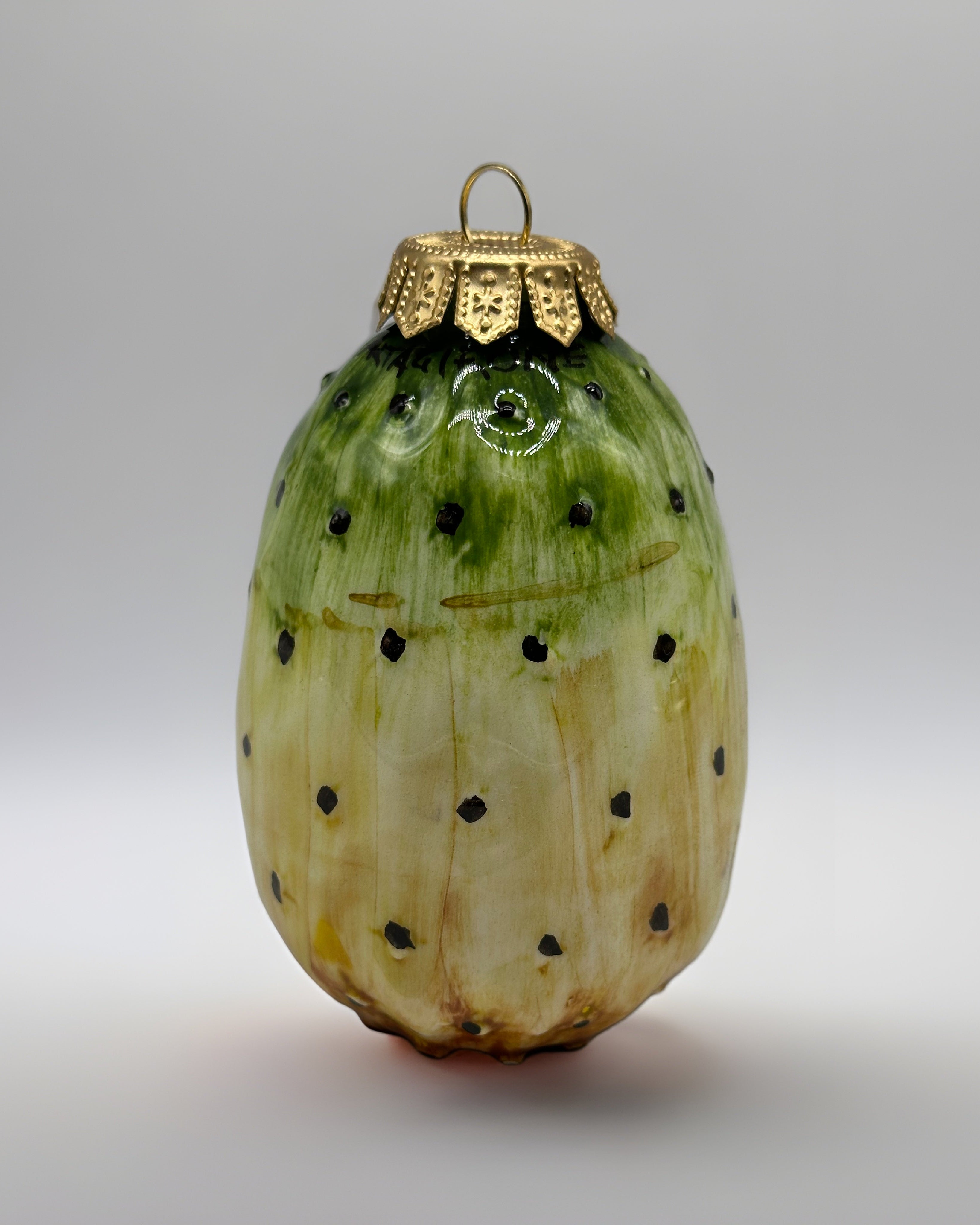 Addobbi Albero di Natale decorati a mano Ceramica di Caltagirone VARI FRUTTI - Fico d’India - OGGETTISTICA