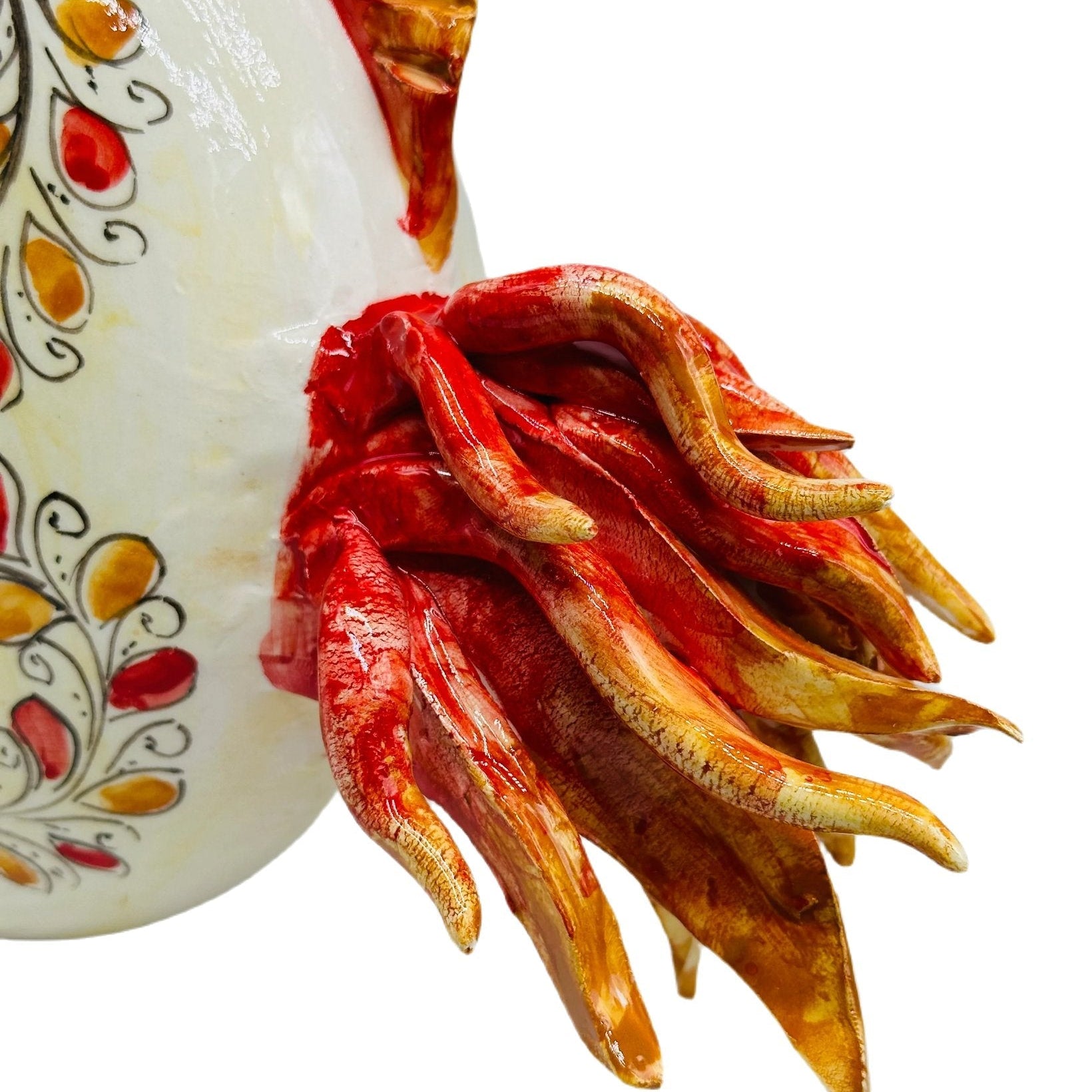 Pesce “Fuego” Decorato a Mano Ceramica Caltagirone - MADE IN SICILY