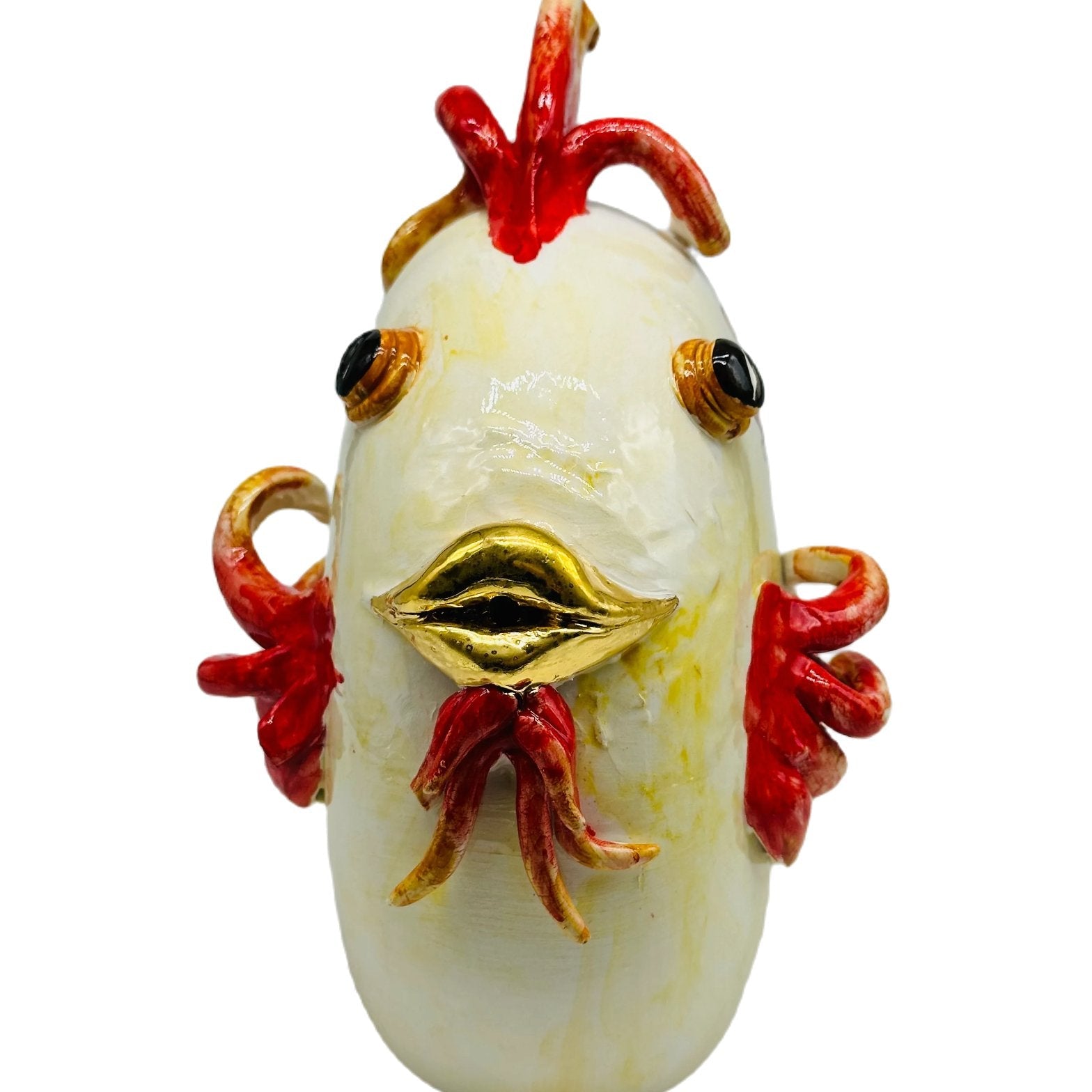 Pesce “Fuego” Decorato a Mano Ceramica Caltagirone - MADE IN SICILY