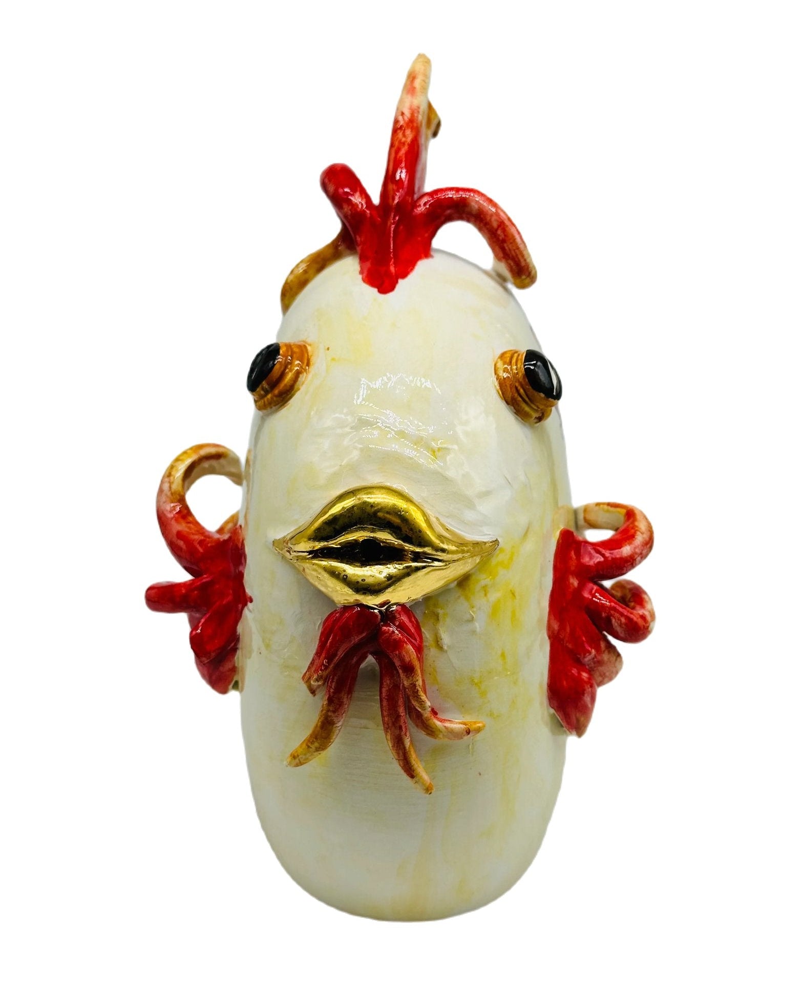 Pesce “Fuego” Decorato a Mano Ceramica Caltagirone - MADE IN SICILY