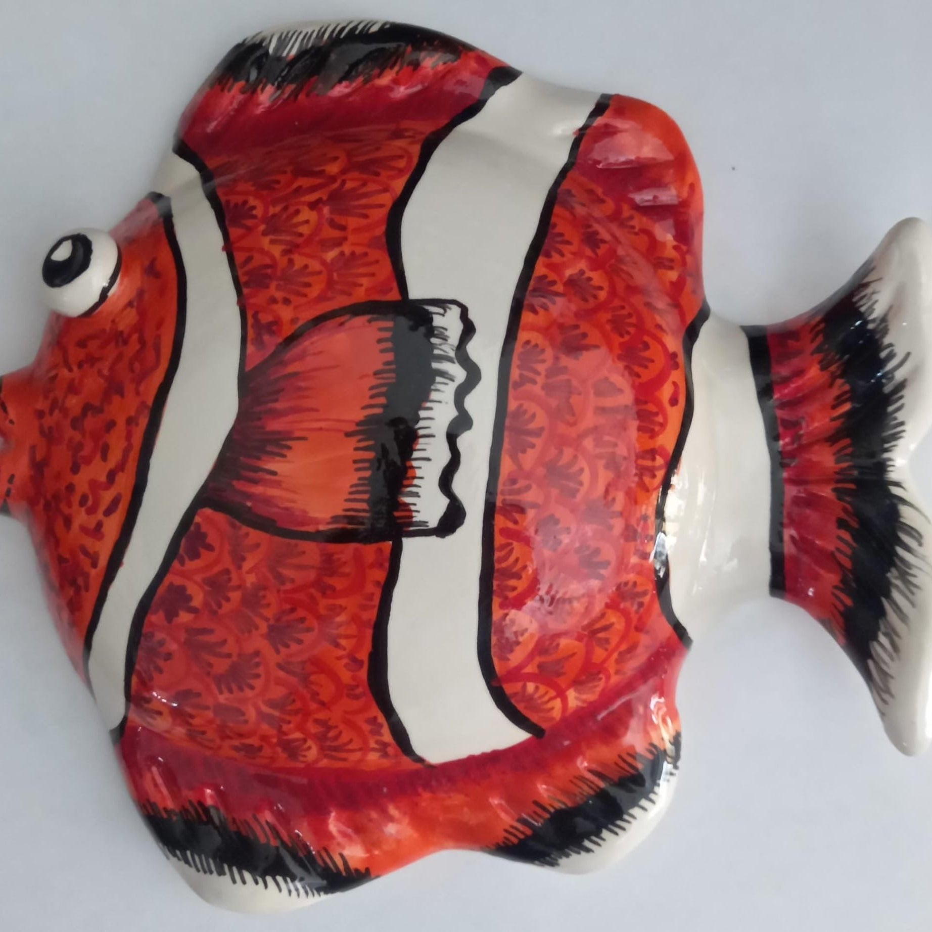 Pesce Murale dipinto a mano Decorazione Parete (vari modelli) - 2º modello - MADE IN SICILY