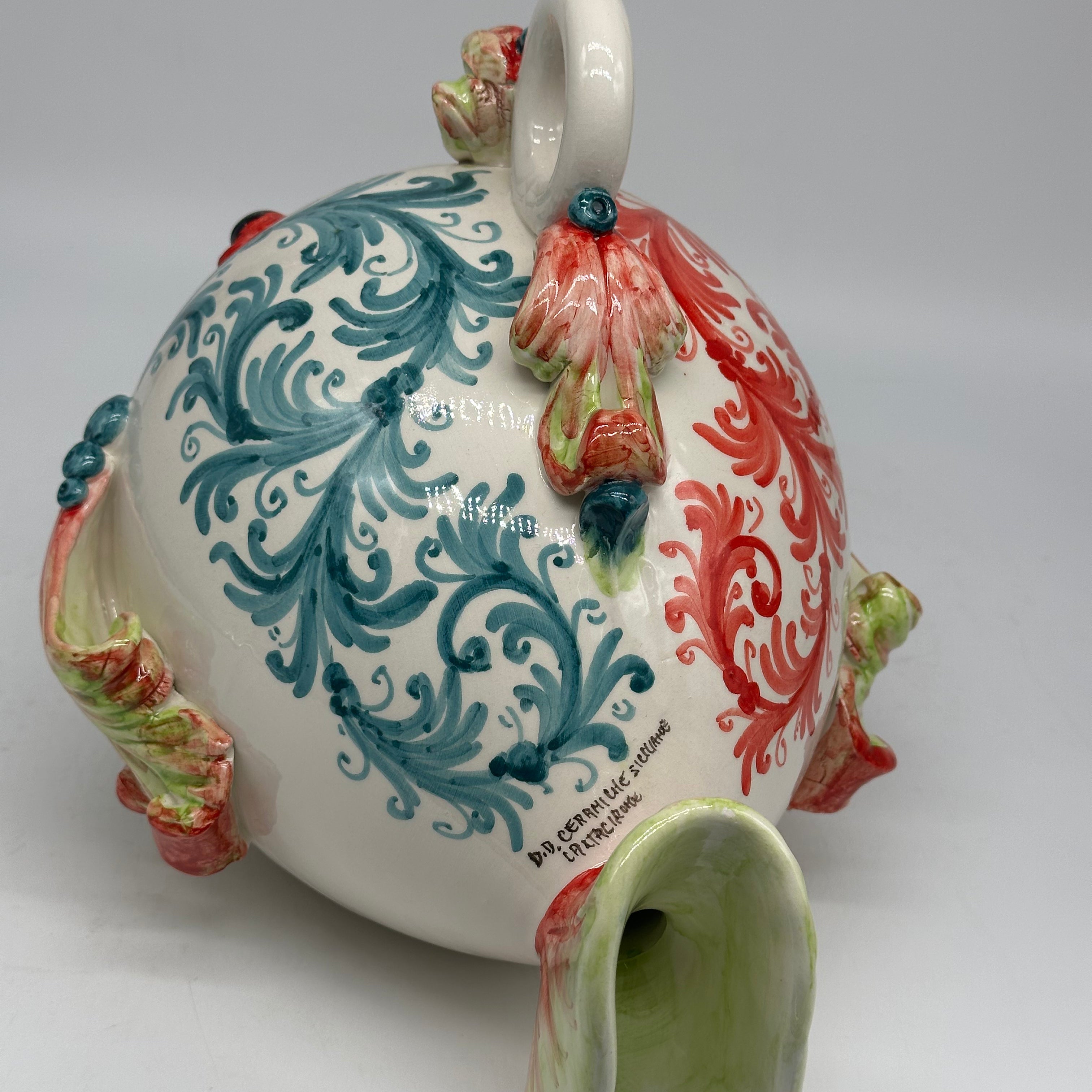 Pesce “Palla” Decorato a Mano Ceramica Caltagirone V.2 - MADE IN SICILY