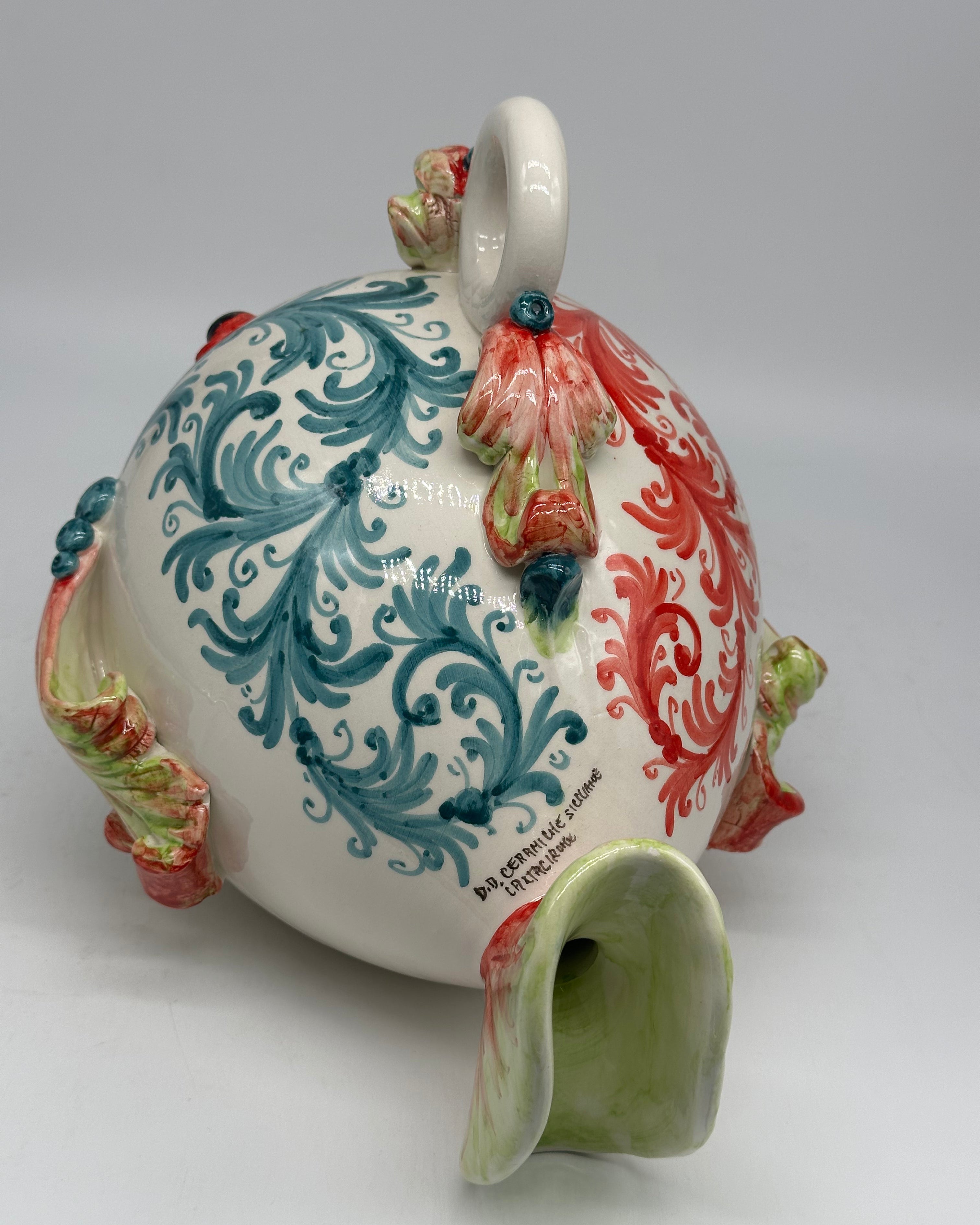 Pesce “Palla” Decorato a Mano Ceramica Caltagirone V.2 - MADE IN SICILY