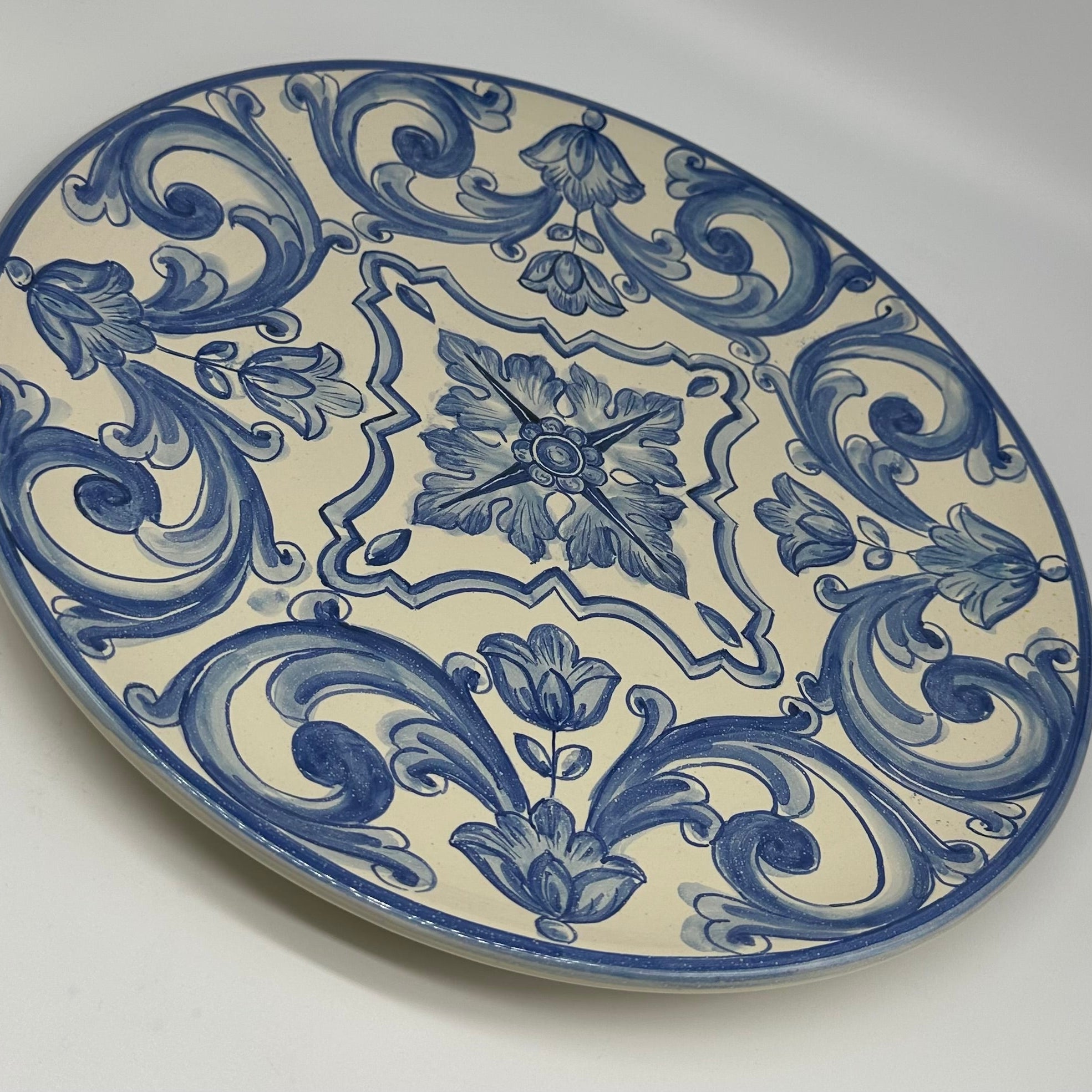 Piatto da Portata Diametro 37cm Uso Alimentare Ceramica Caltagirone - Mykonos - PIATTI