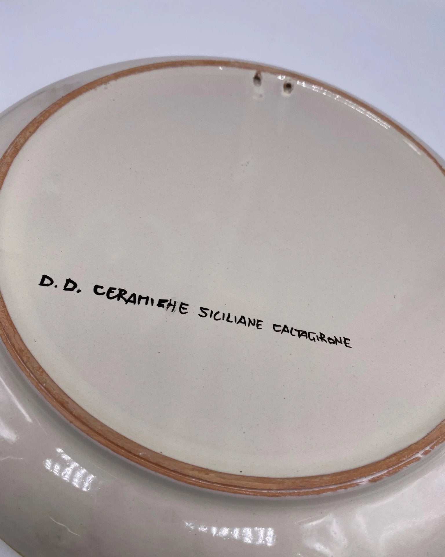 Piatto Decorativo dipinto a mano diametro cm 30 Decoro n.12 - DD CERAMICHE SICILIANE