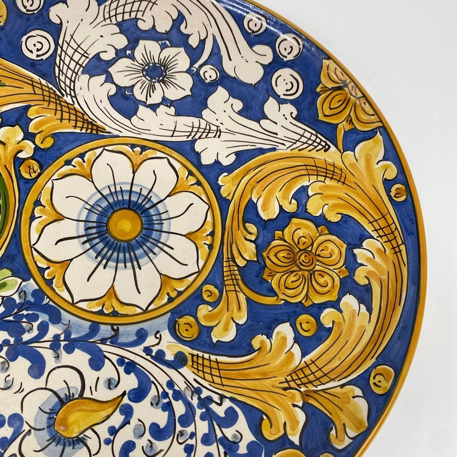Piatto Decorativo dipinto a mano diametro cm 30 Decoro n.12 - DD CERAMICHE SICILIANE