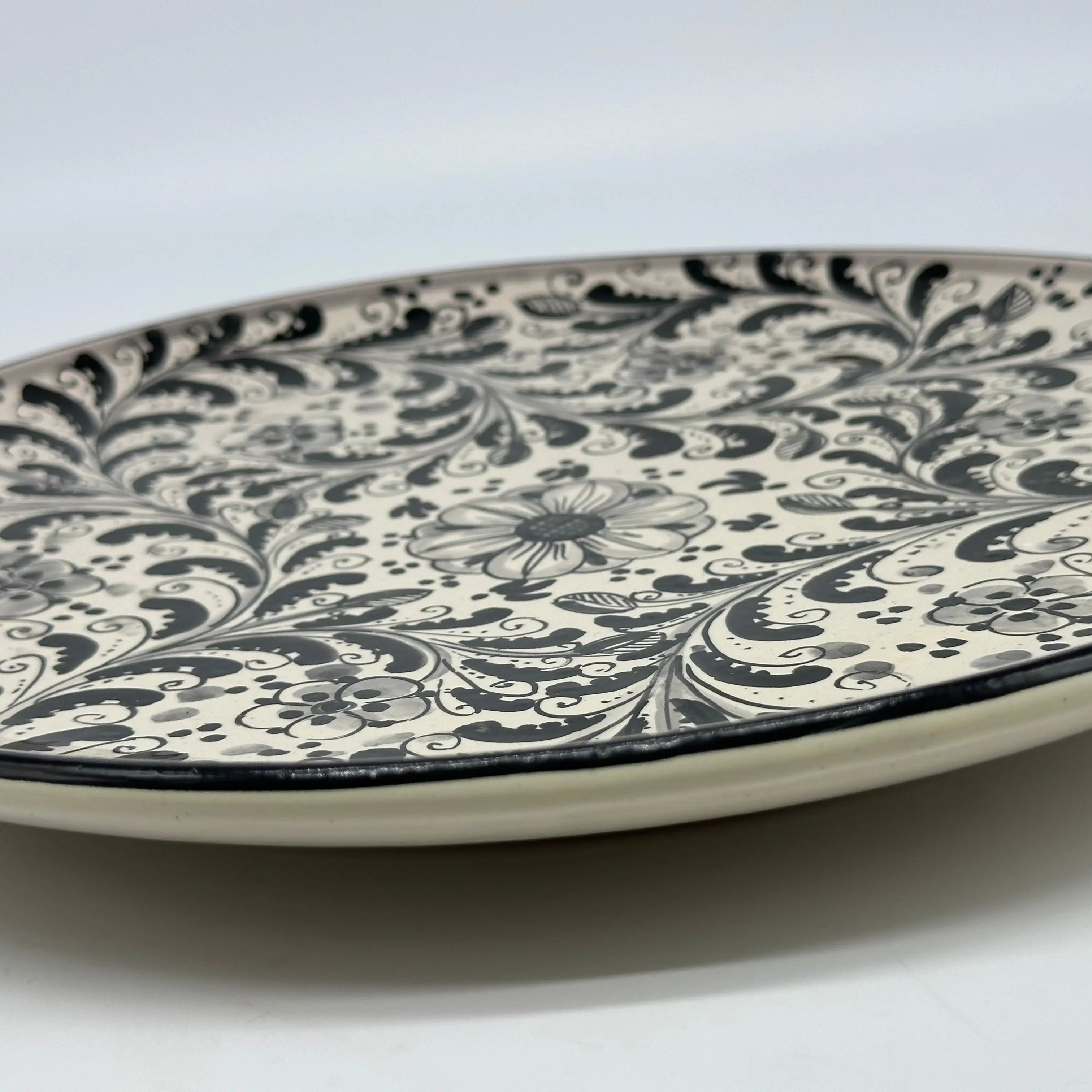 Piatto Decorativo dipinto a mano diametro cm 30 Decoro n.25 DD CERAMICHE SICILIANE