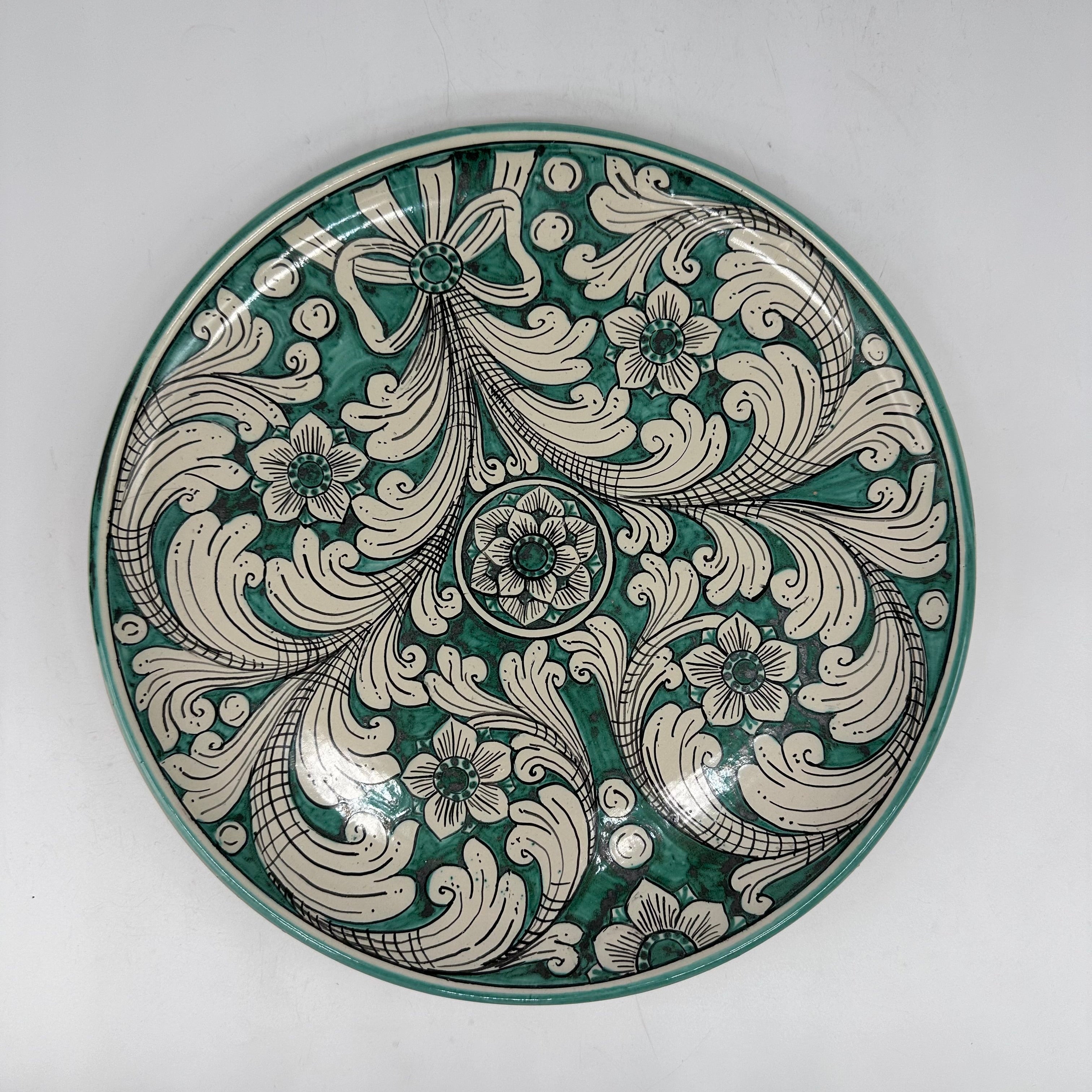 Piatto Decorativo dipinto a mano diametro cm 30 Decoro n.26 - PIATTI