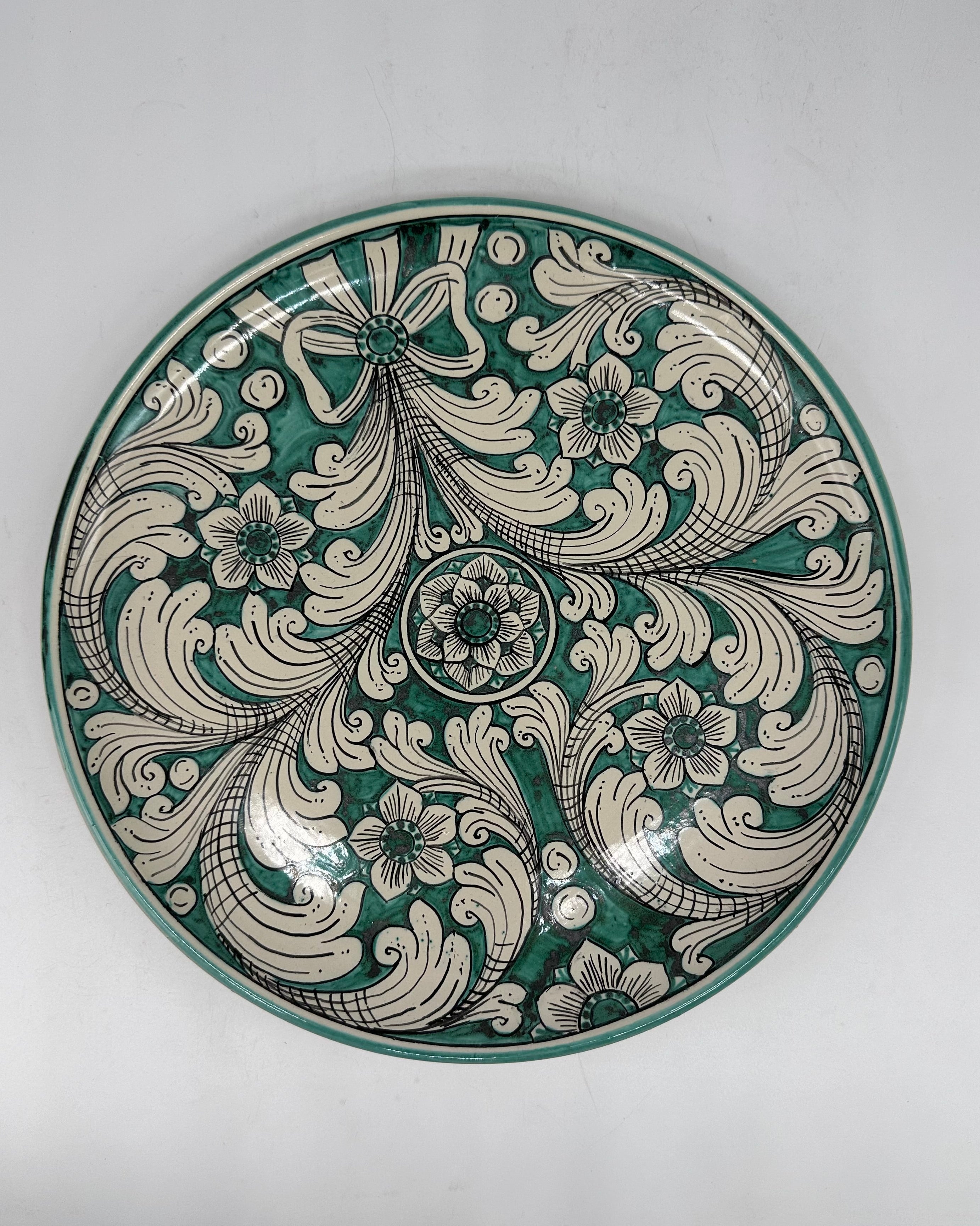 Piatto Decorativo dipinto a mano diametro cm 30 Decoro n.26 - PIATTI