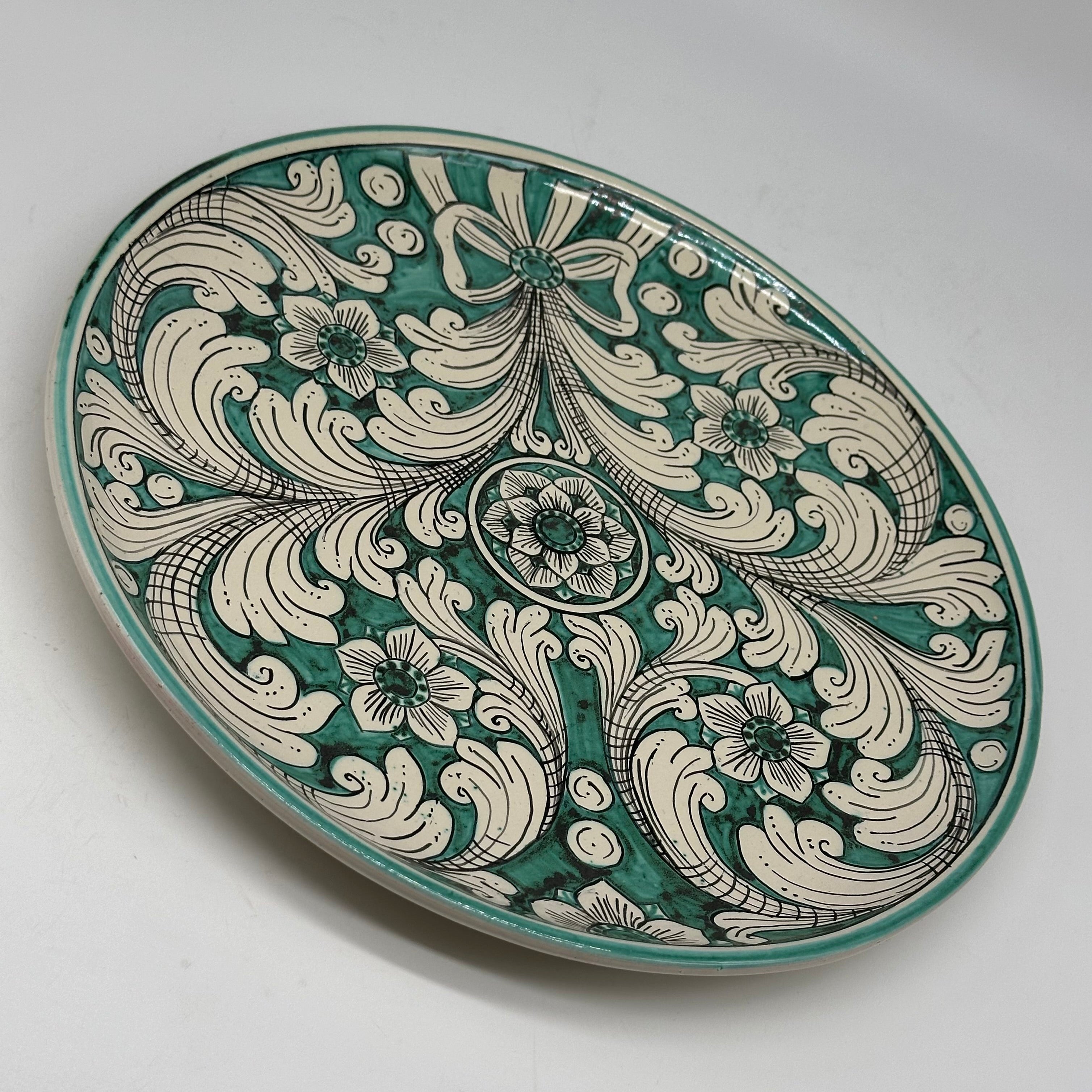 Piatto Decorativo dipinto a mano diametro cm 30 Decoro n.26 - PIATTI