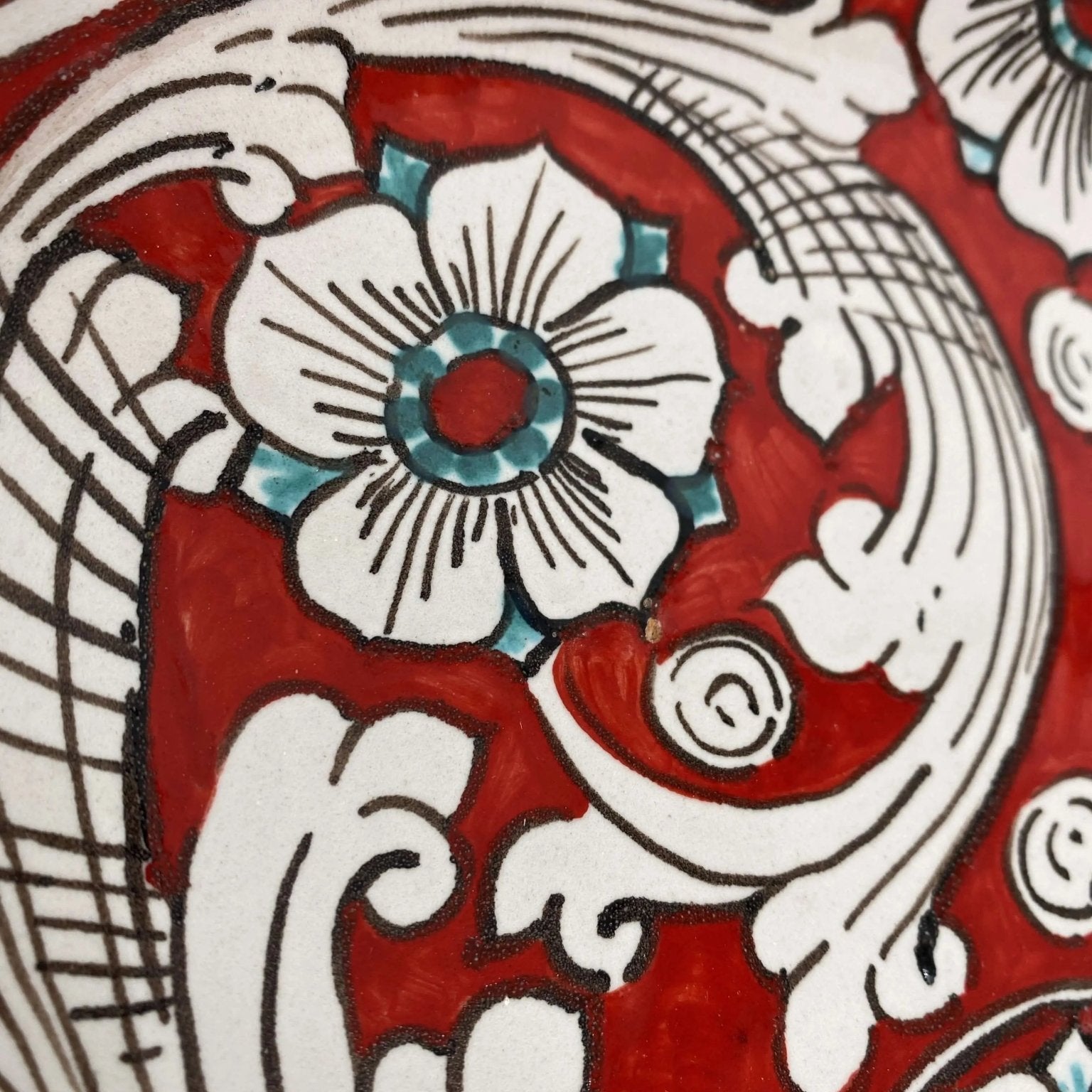 Piatto Decorativo dipinto a mano diametro cm 30 Decoro n.3 - DD CERAMICHE SICILIANE