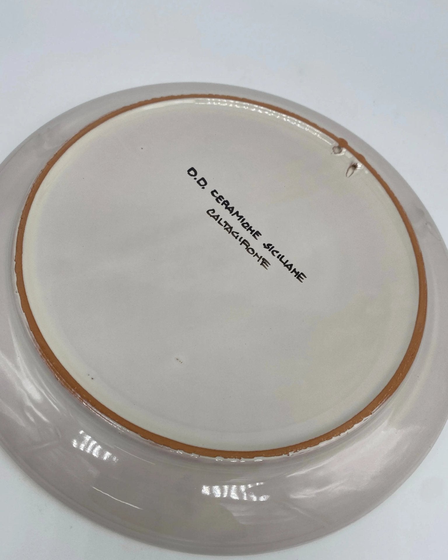 Piatto Decorativo dipinto a mano diametro cm 30 Decoro n.9 - DD CERAMICHE SICILIANE