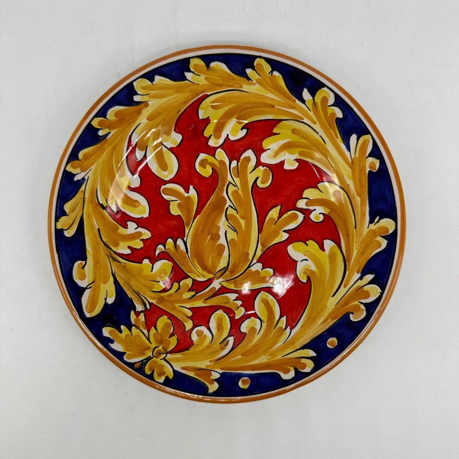 Piatto Dessert Uso Alimentare Ceramica Caltagirone - Anika - PIATTI SERVIZIO