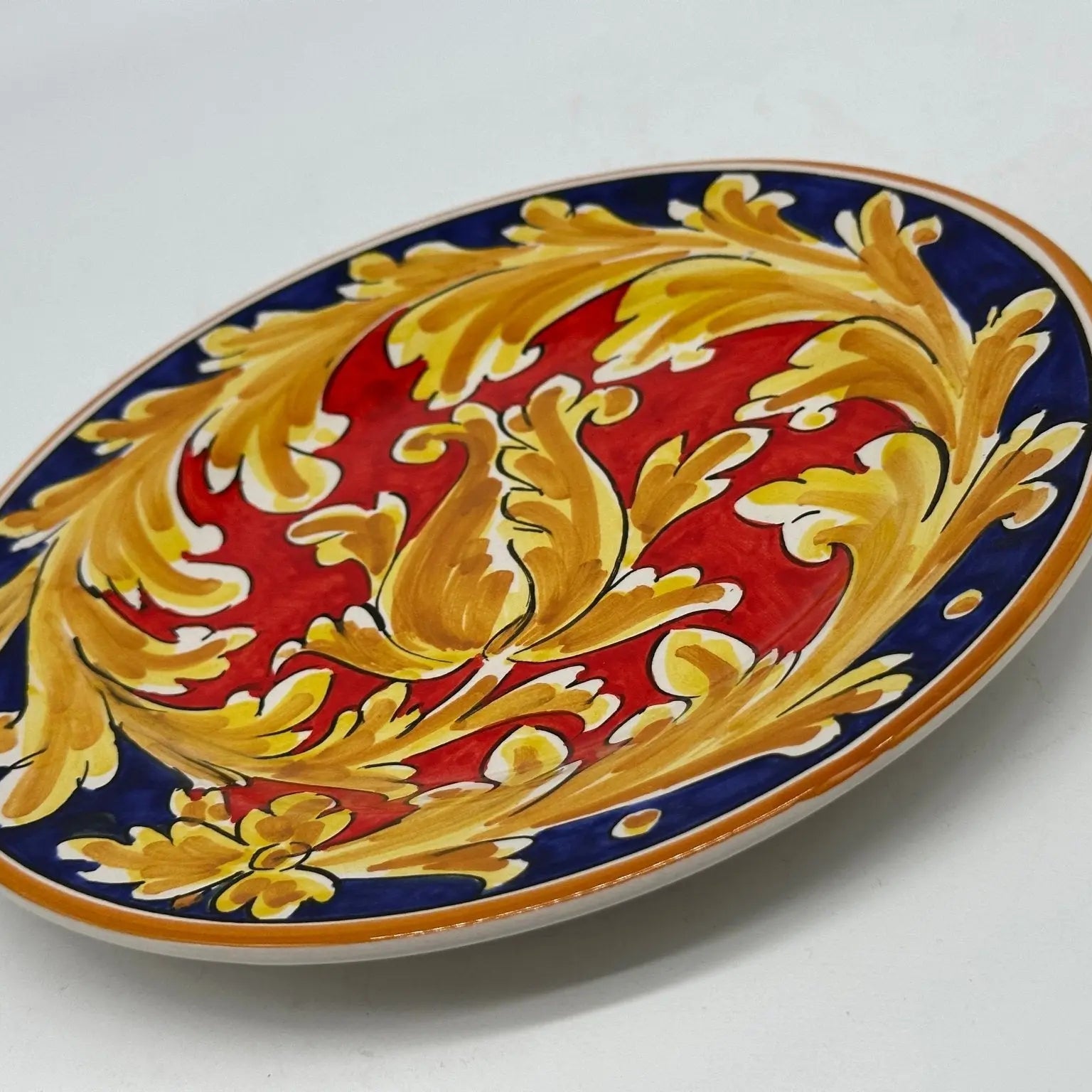 Piatto Dessert Uso Alimentare Ceramica Caltagirone - Anika - PIATTI SERVIZIO