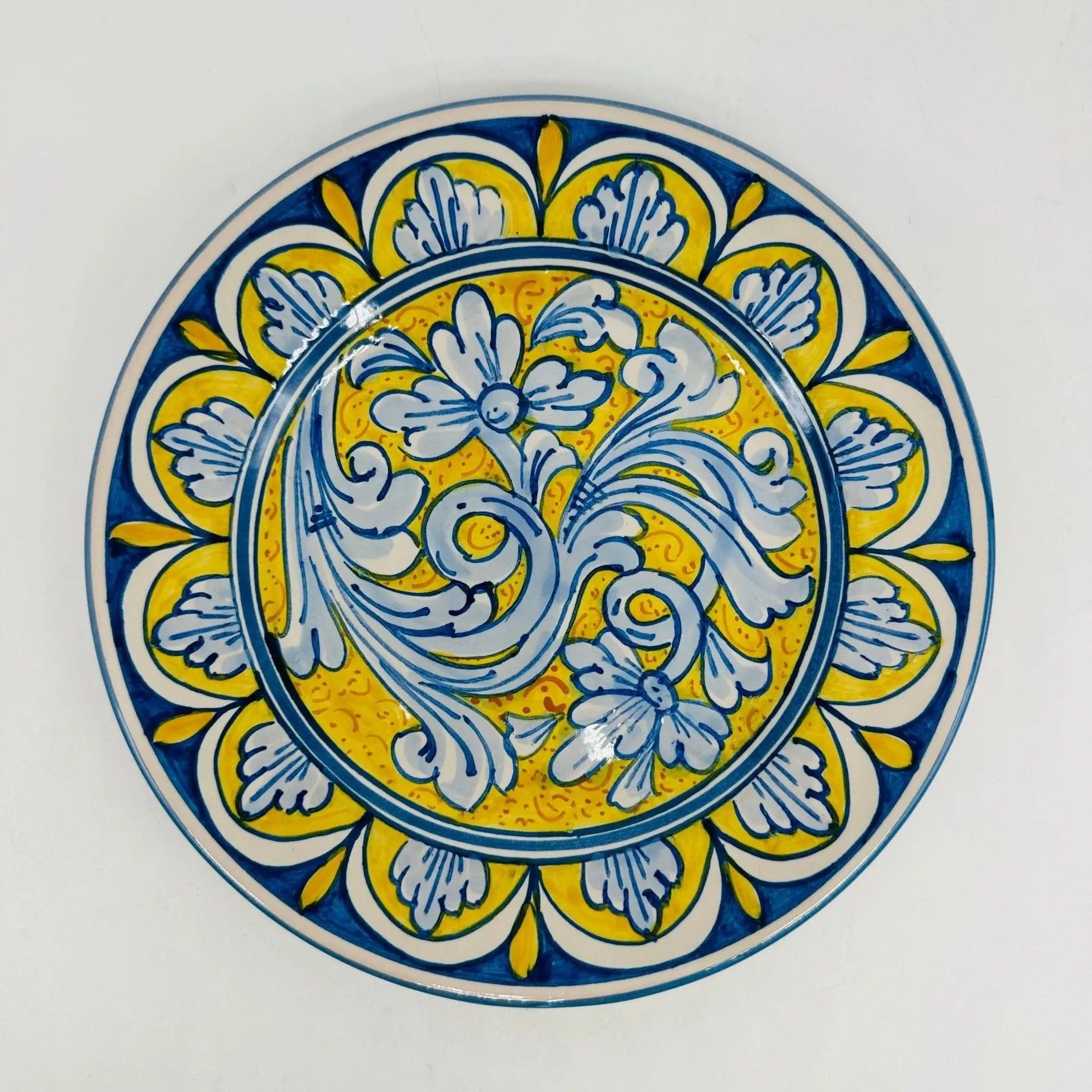 Piatto Dessert Uso Alimentare Ceramica Caltagirone - Crisoberillo - PIATTI SERVIZIO