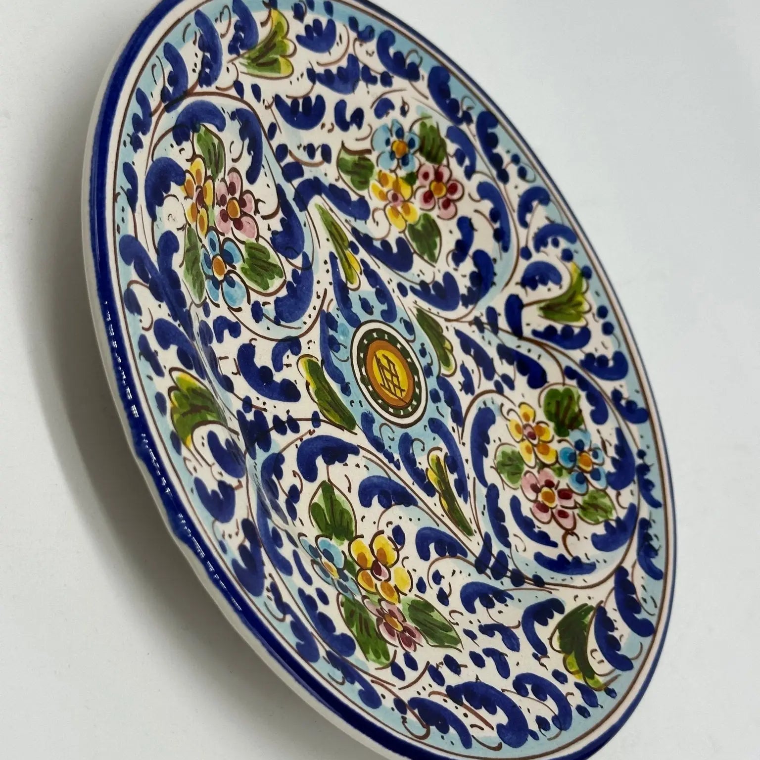 Piatto Dessert Uso Alimentare Ceramica Caltagirone - Opale - PIATTI SERVIZIO