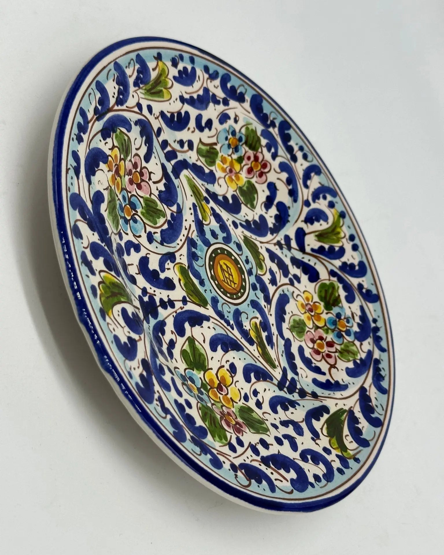 Piatto Dessert Uso Alimentare Ceramica Caltagirone - Opale - PIATTI SERVIZIO