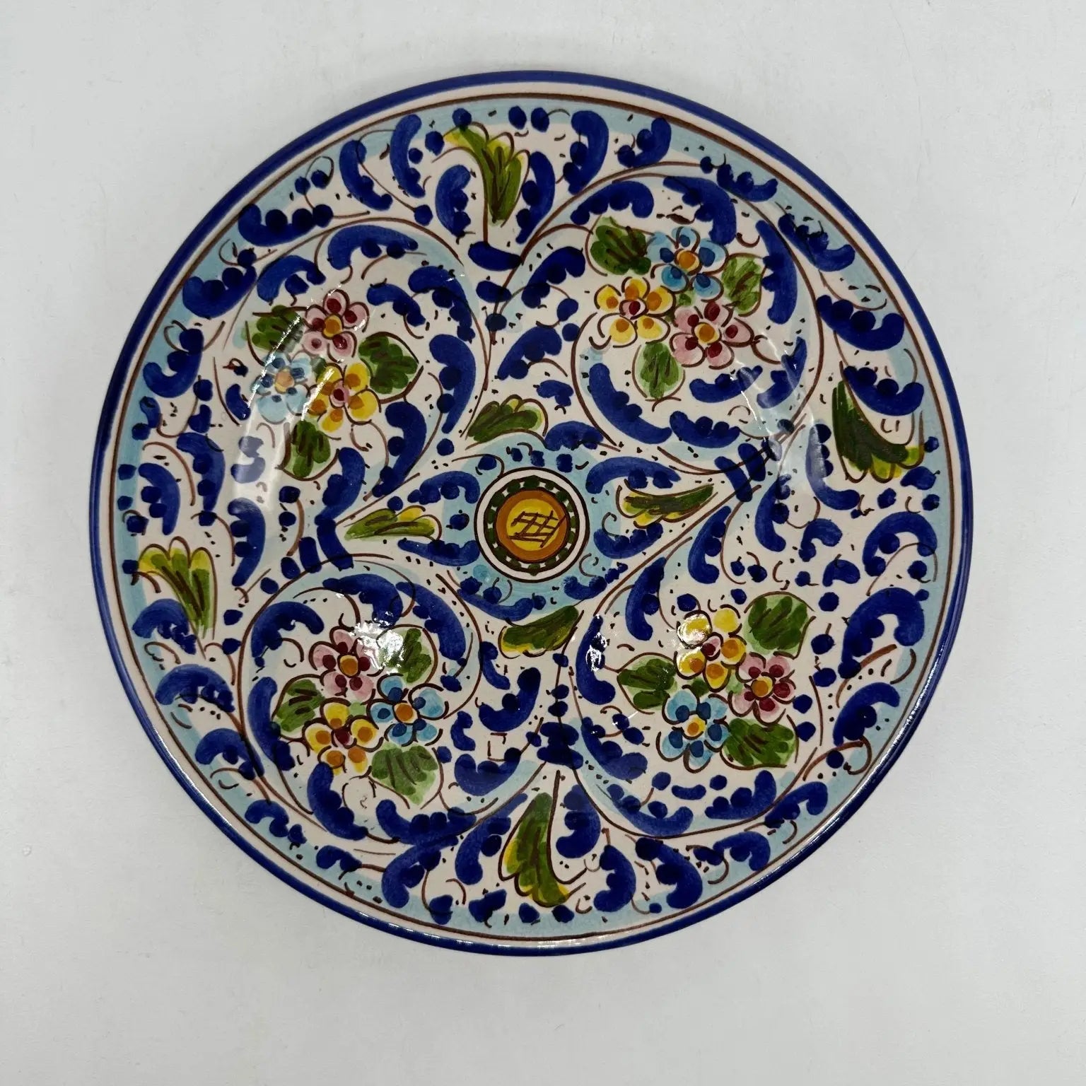 Piatto Dessert Uso Alimentare Ceramica Caltagirone - Opale - PIATTI SERVIZIO