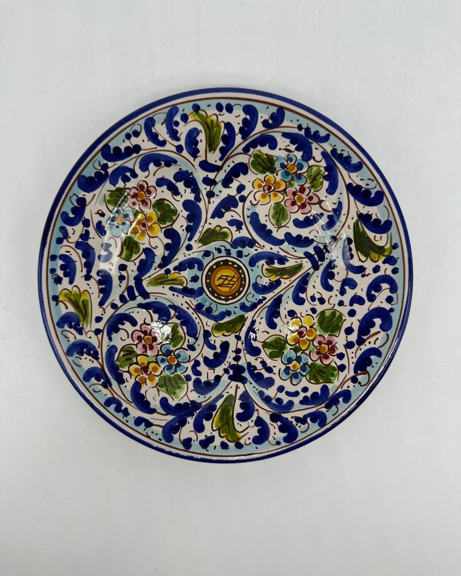 Piatto Dessert Uso Alimentare Ceramica Caltagirone - Opale - PIATTI SERVIZIO