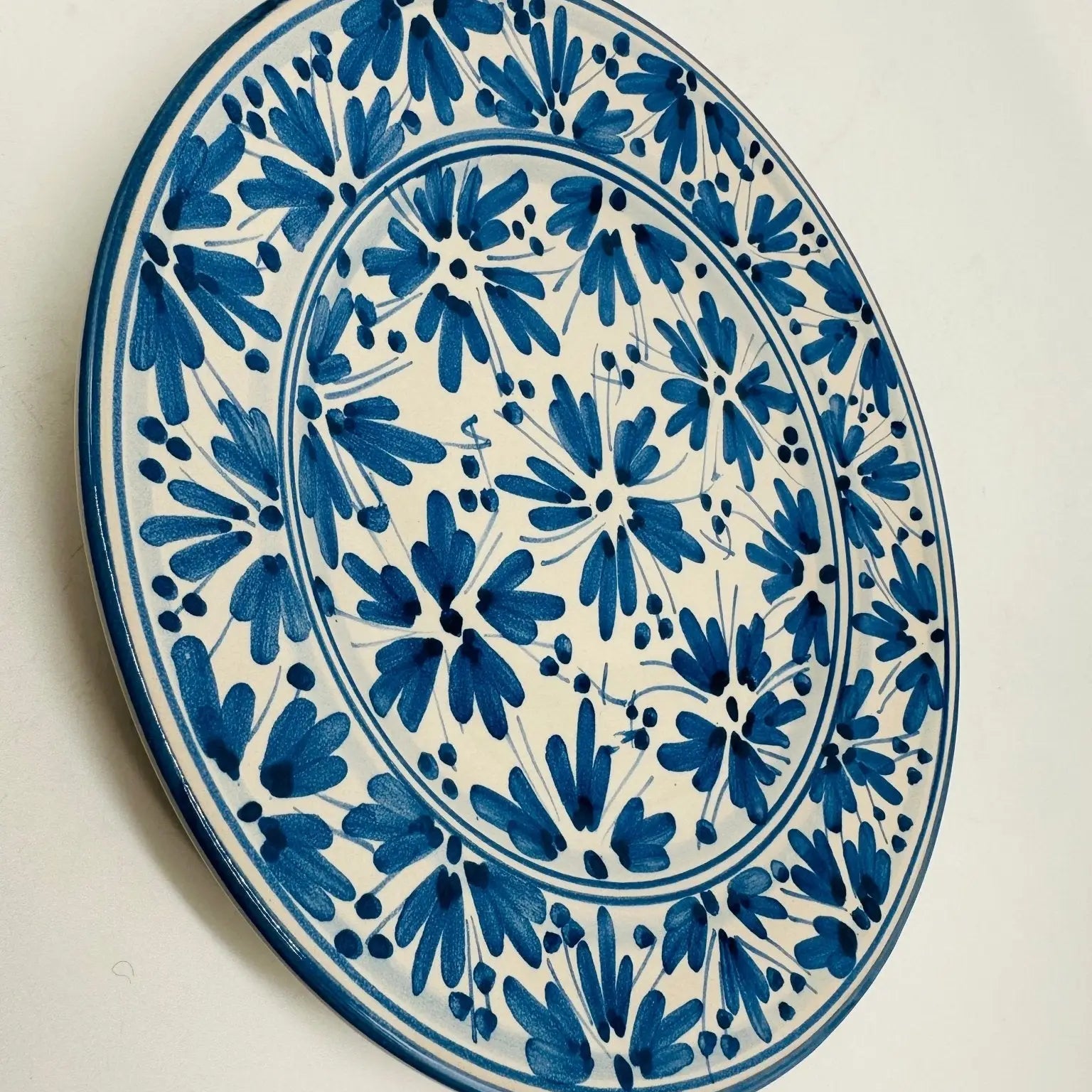 Piatto Dessert Uso Alimentare Ceramica Caltagirone - Panarea - PIATTI SERVIZIO