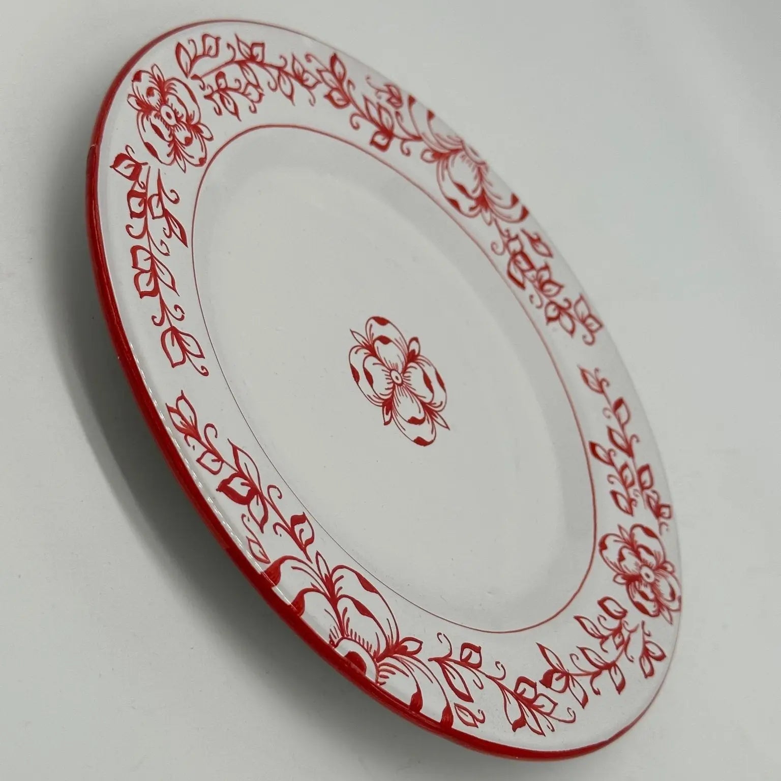 Piatto Dessert Uso Alimentare Ceramica Caltagirone - Scapolite - PIATTI SERVIZIO