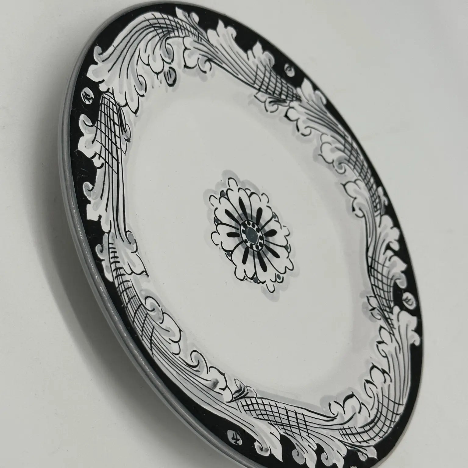 Piatto Dessert Uso Alimentare Ceramica Caltagirone - Spinello - PIATTI SERVIZIO