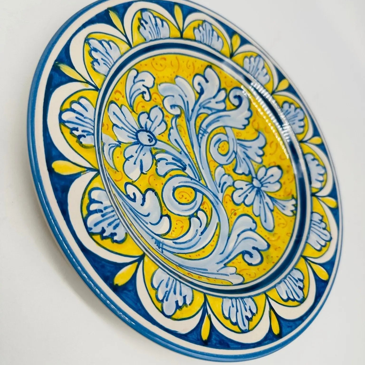 Piatto Fondo Uso Alimentare Ceramica Caltagirone - Crisoberillo - PIATTI SERVIZIO