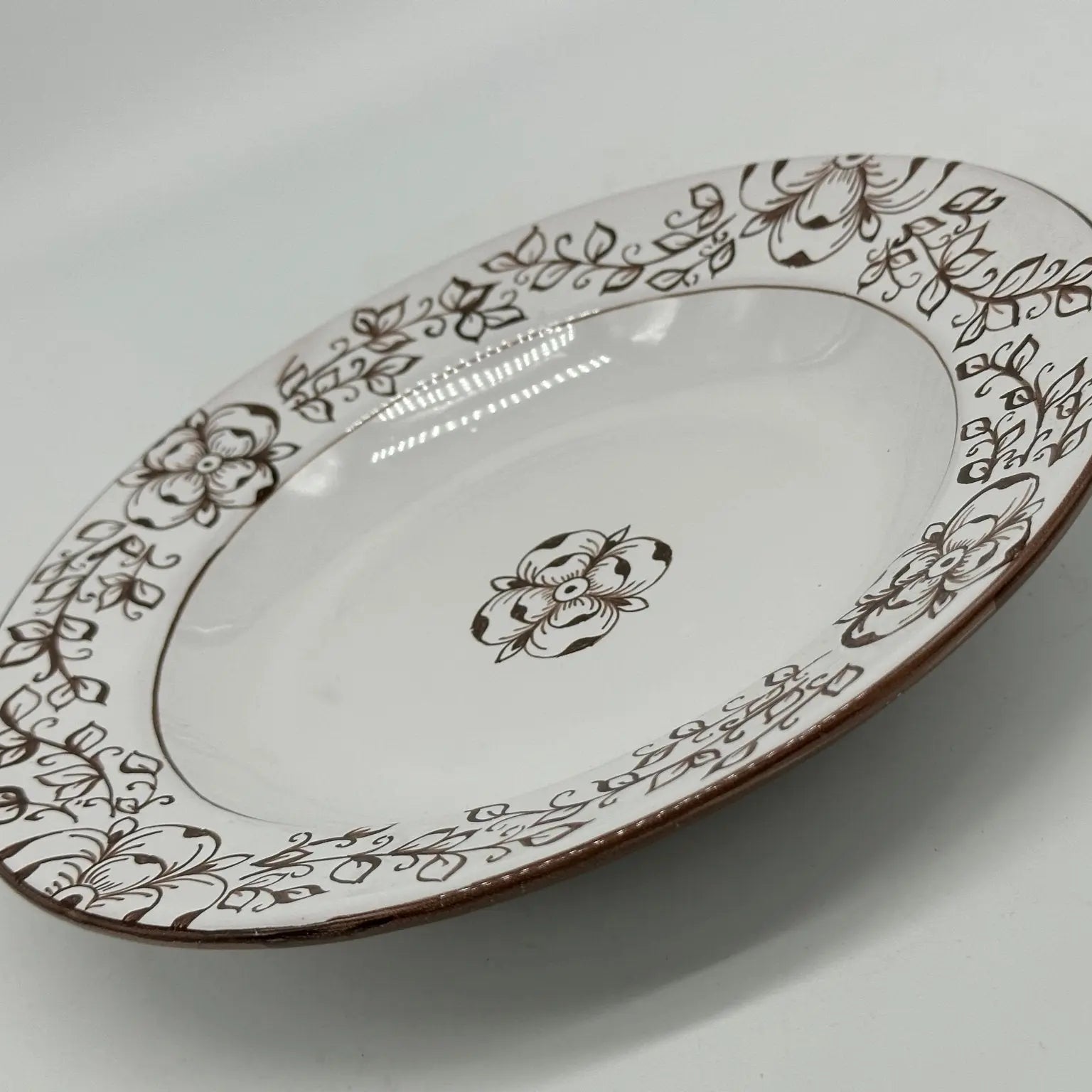 Piatto Fondo Uso Alimentare Ceramica Caltagirone - Diamante Francy - PIATTI SERVIZIO