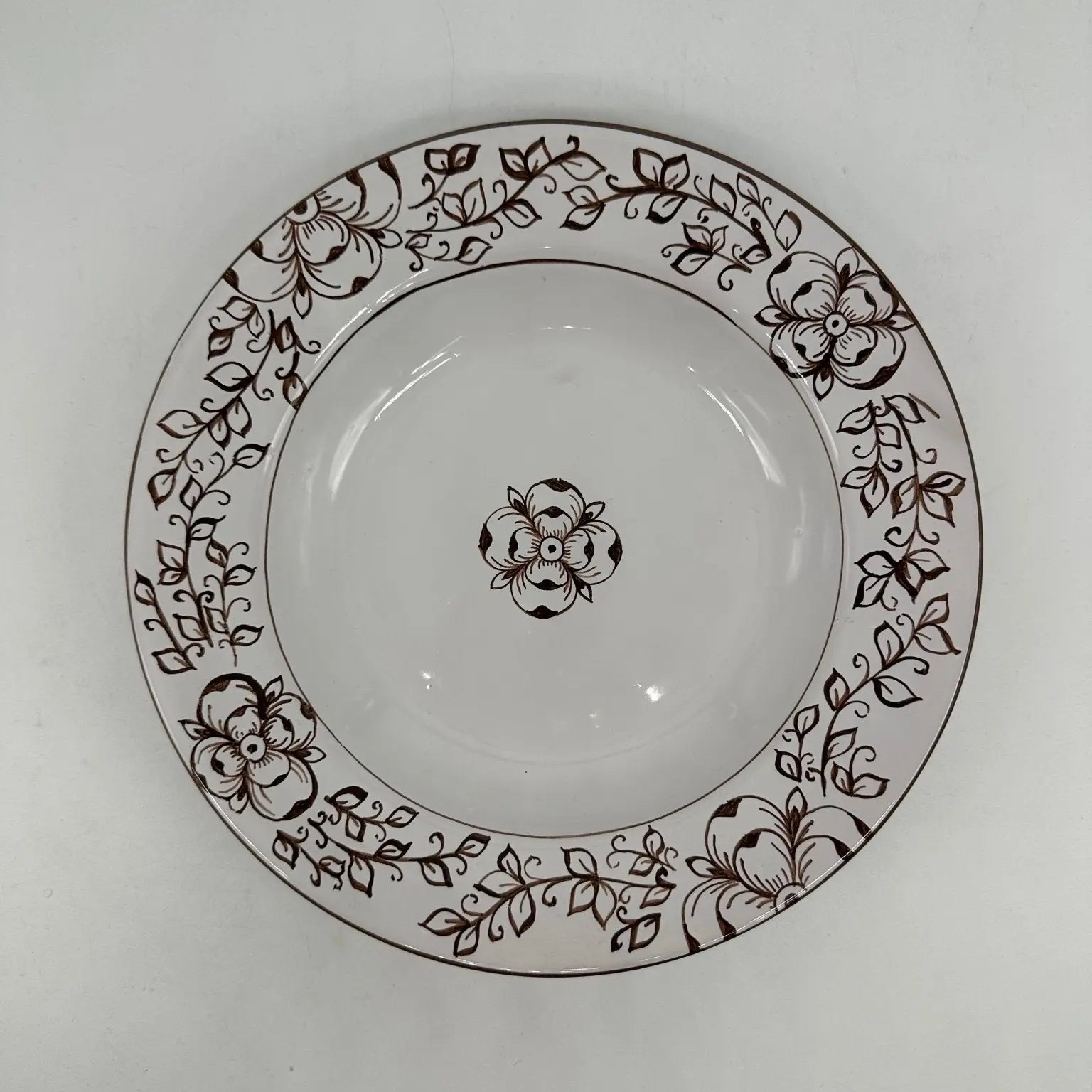 Piatto Fondo Uso Alimentare Ceramica Caltagirone - Diamante Francy - PIATTI SERVIZIO