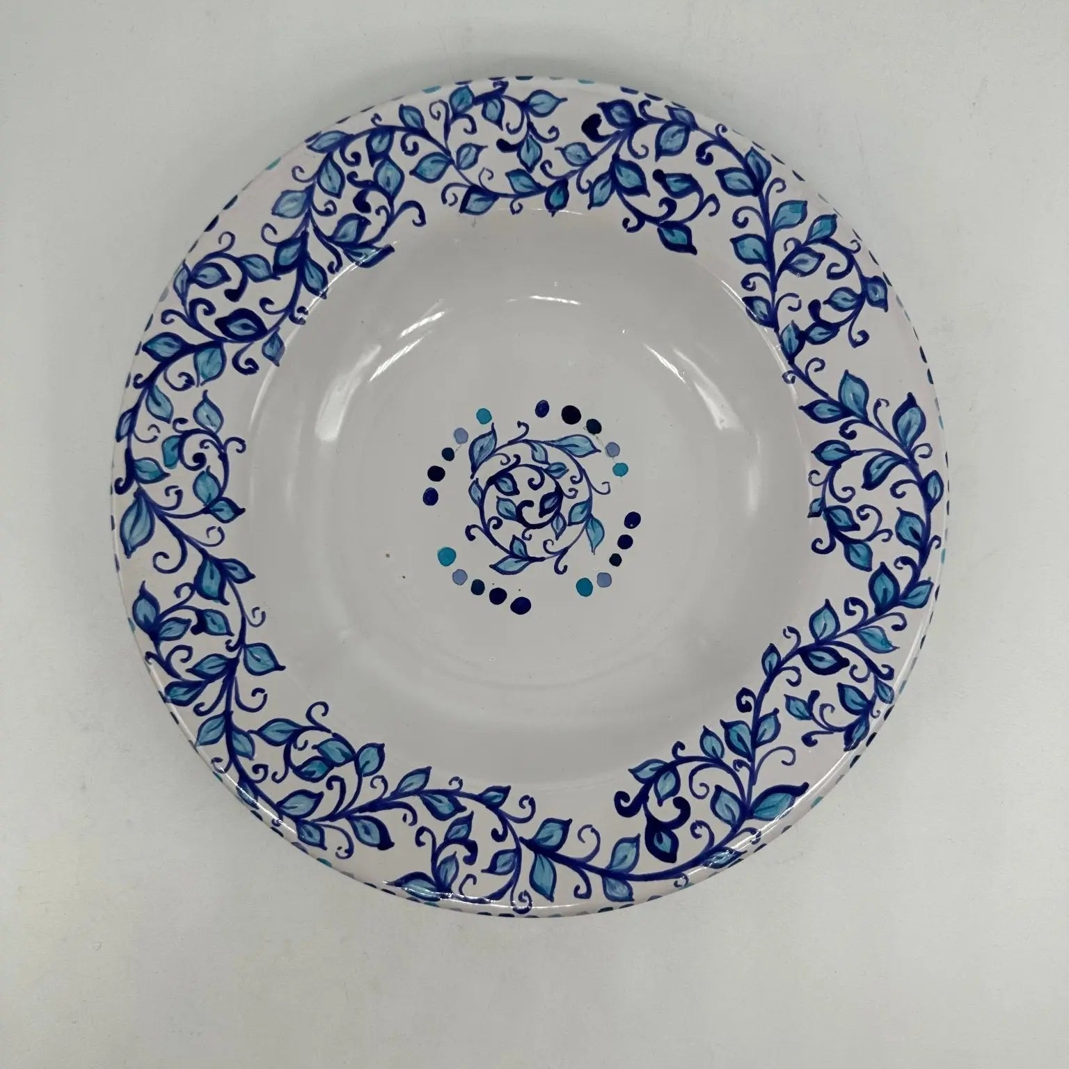 Piatto Fondo Uso Alimentare Ceramica Caltagirone - Eliolite - PIATTI SERVIZIO