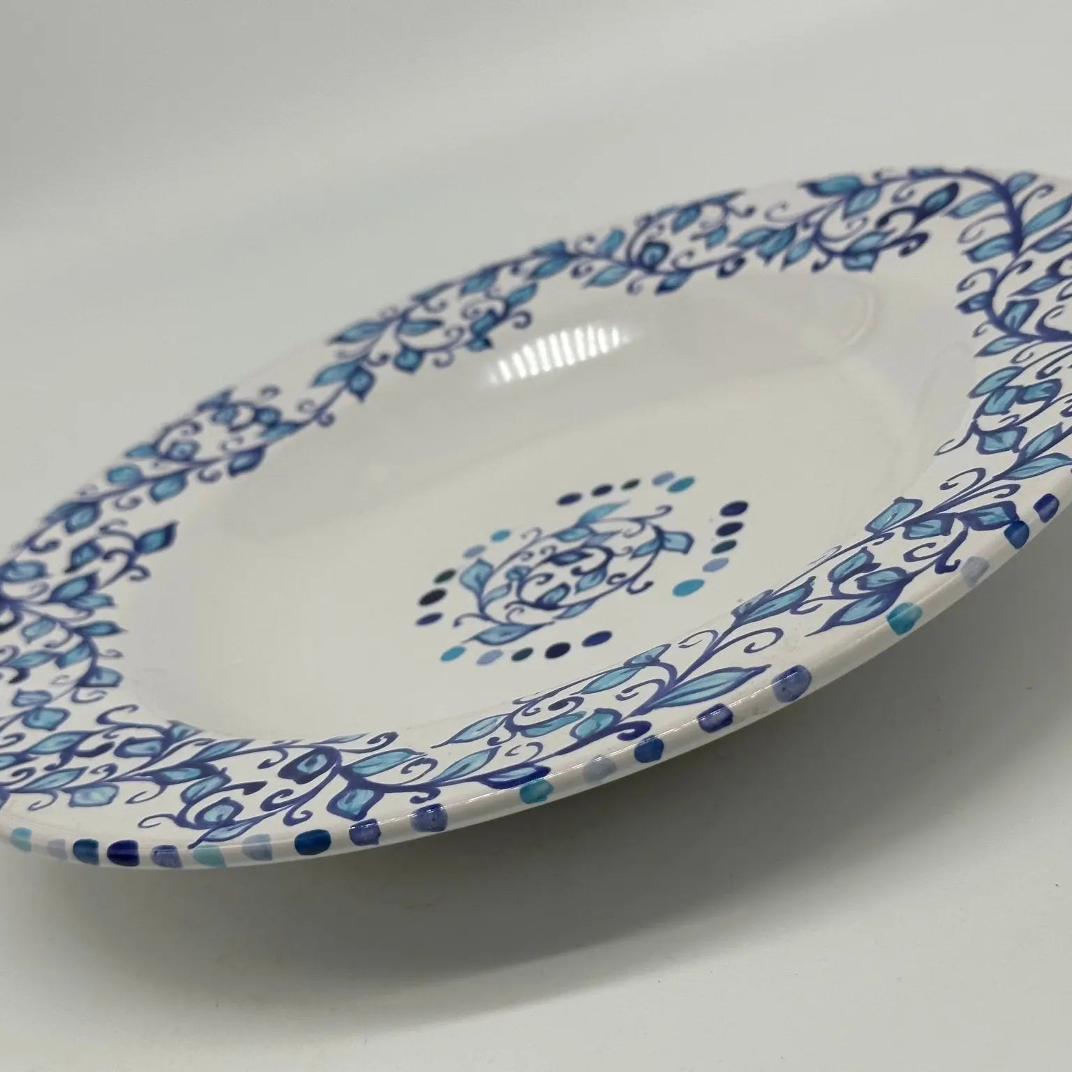 Piatto Fondo Uso Alimentare Ceramica Caltagirone - Eliolite - PIATTI SERVIZIO