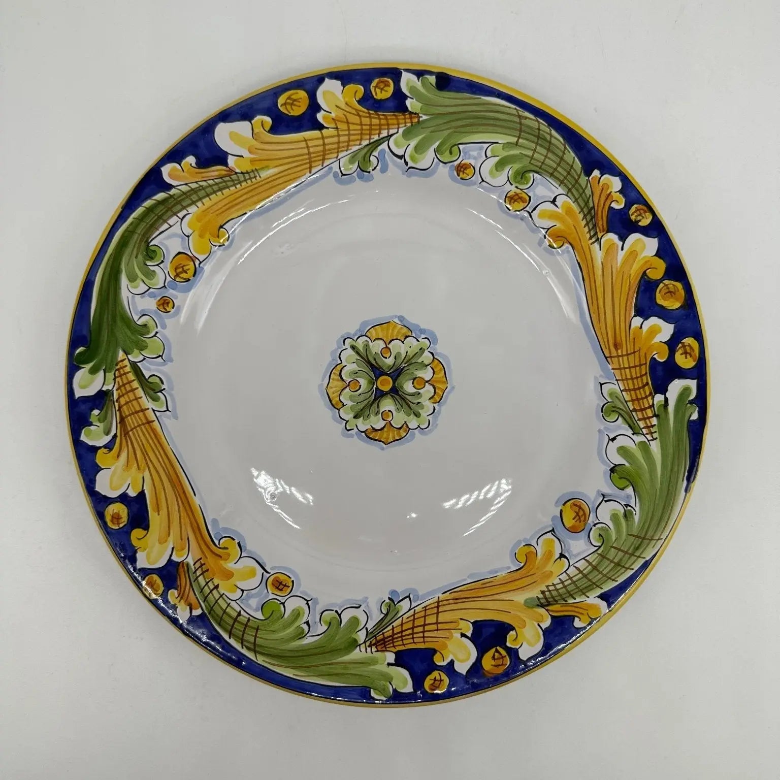 Piatto Piano Uso Alimentare Ceramica Caltagirone - Adularia - PIATTI SERVIZIO