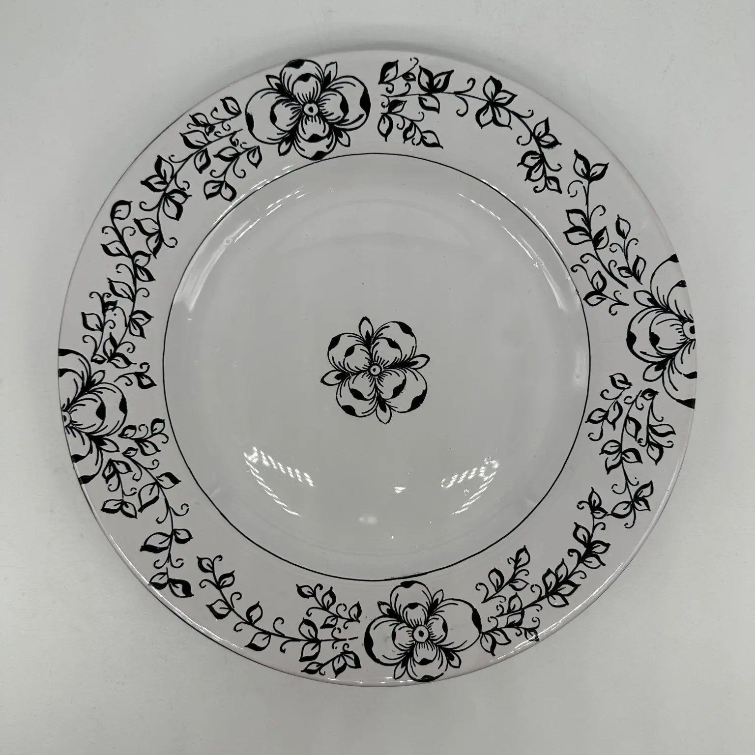 Piatto Piano Uso Alimentare Ceramica Caltagirone - Agata - PIATTI SERVIZIO