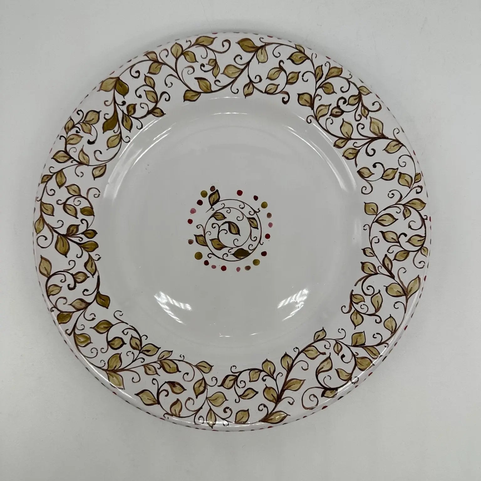 Piatto Piano Uso Alimentare Ceramica Caltagirone - Cordierite - PIATTI SERVIZIO